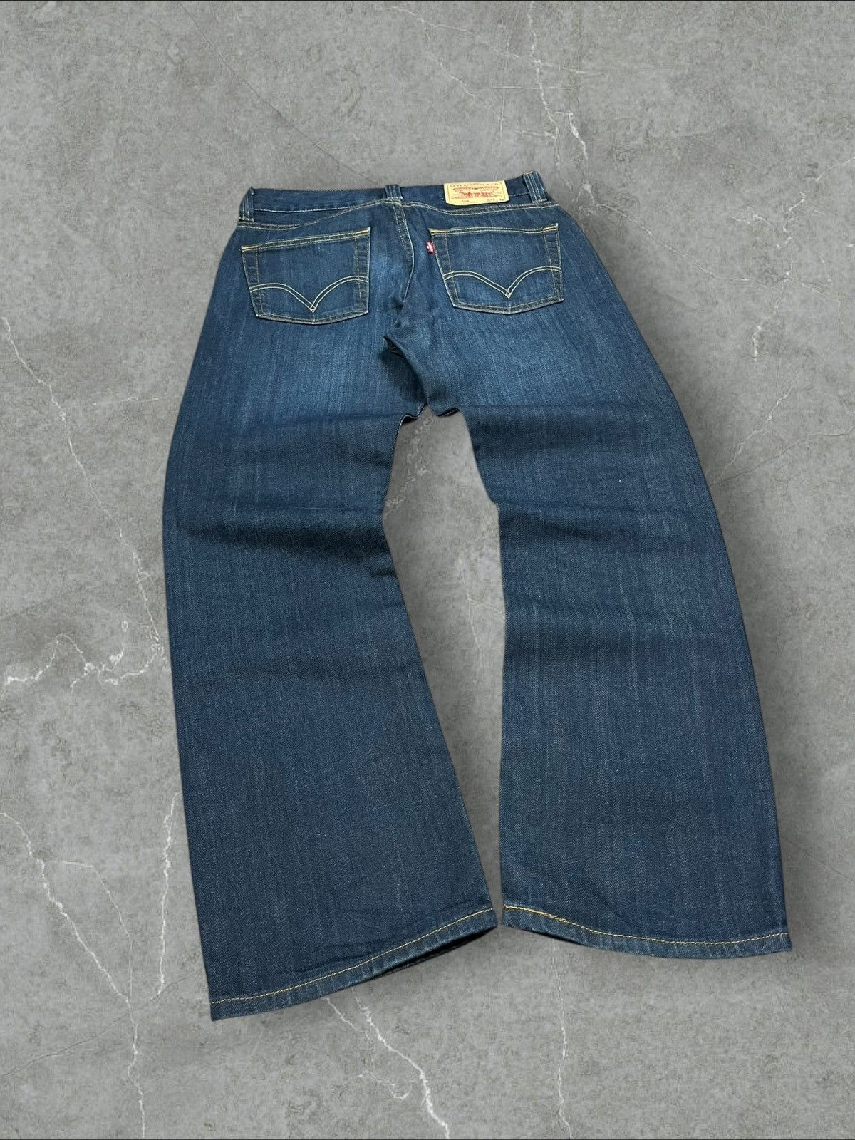 Levi's × Vintage Vintage Levi's 506 32x30 Baggy Jeans Blue Pants 32w Size US 32 / EU 48 - 4 Thumbnail