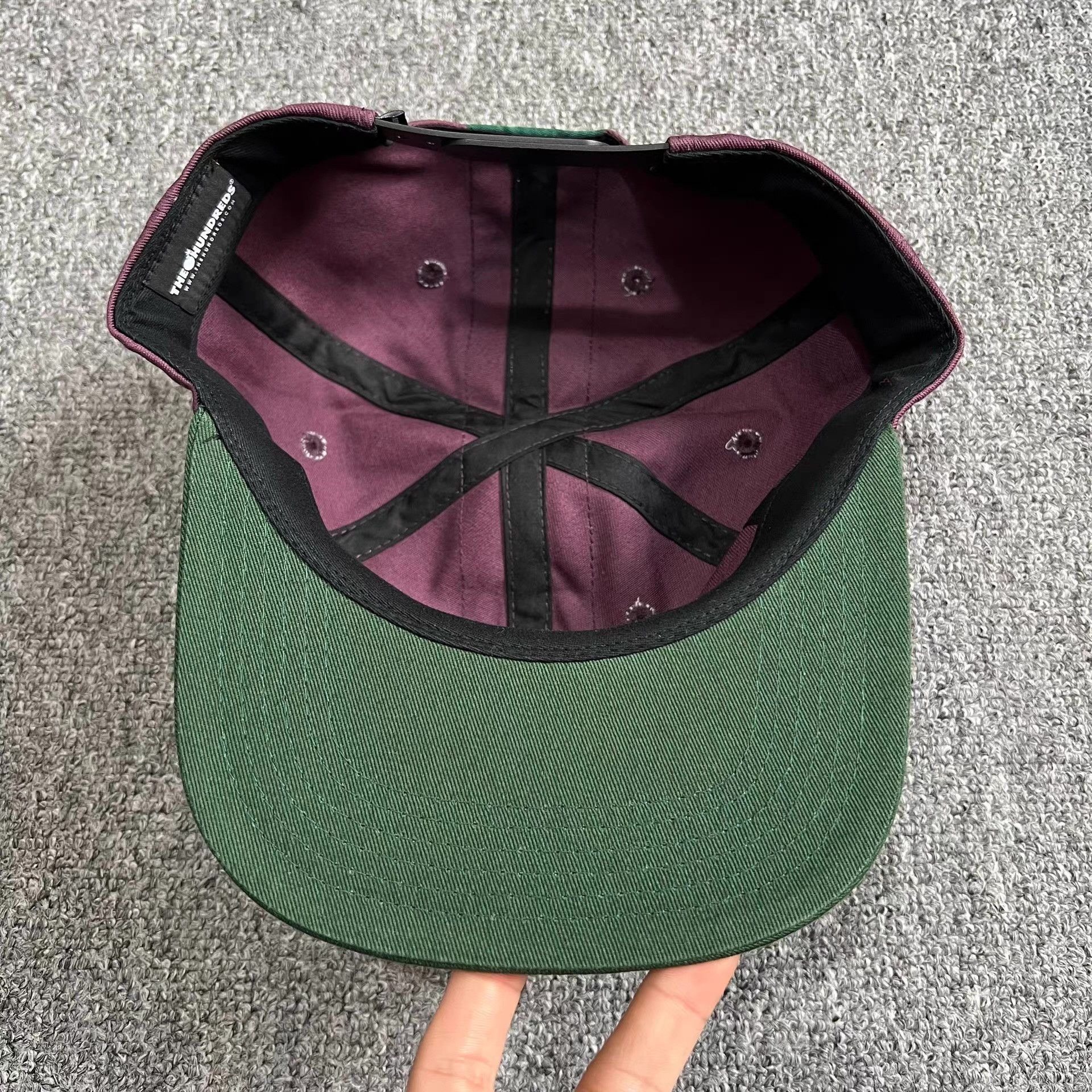 The Hundreds The Hundreds Bomb Webbing Embroidered Baseball Visor Q7 Size ONE SIZE - 3 Thumbnail