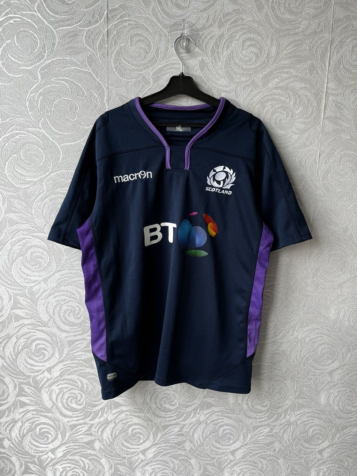 Macron Scotland 2018 2019 Macron Home Rugby T Shirt National Team Size US L / EU 52-54 / 3 - 1 Thumbnail