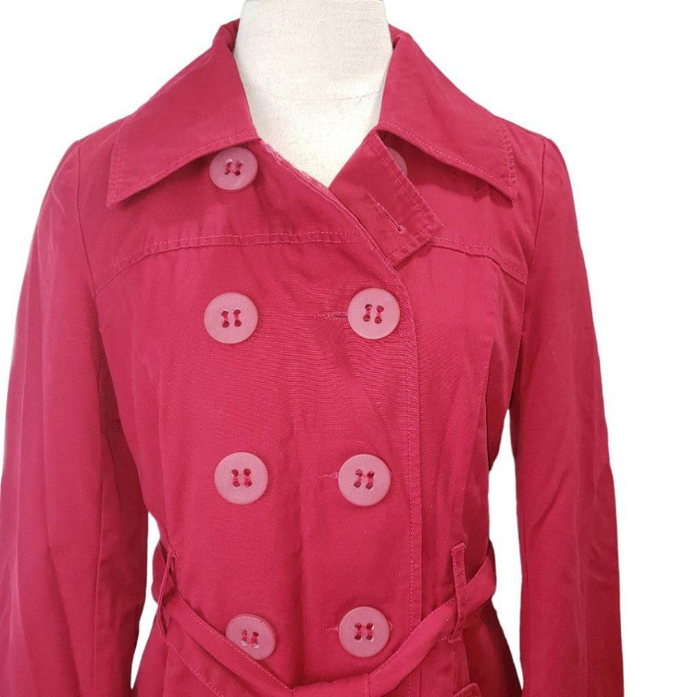 Nine West CT350a Nine West Red Double Breasted Cotton Jacket Small Size S / US 4 / IT 40 - 8 Thumbnail