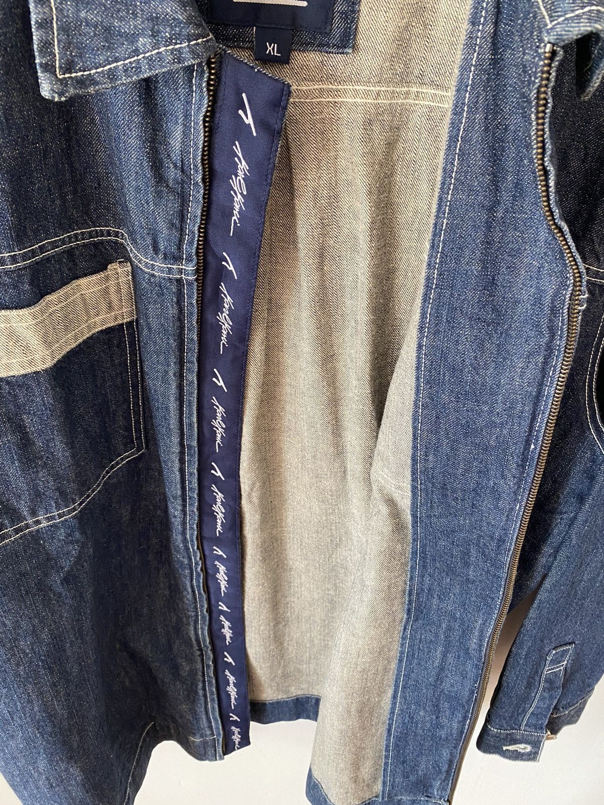 Karl Kani × Vintage Karl Kani Vintage Denim Jacket Rare Hype 90s Rap 2pac Size US XL / EU 56 / 4 - 5 Thumbnail