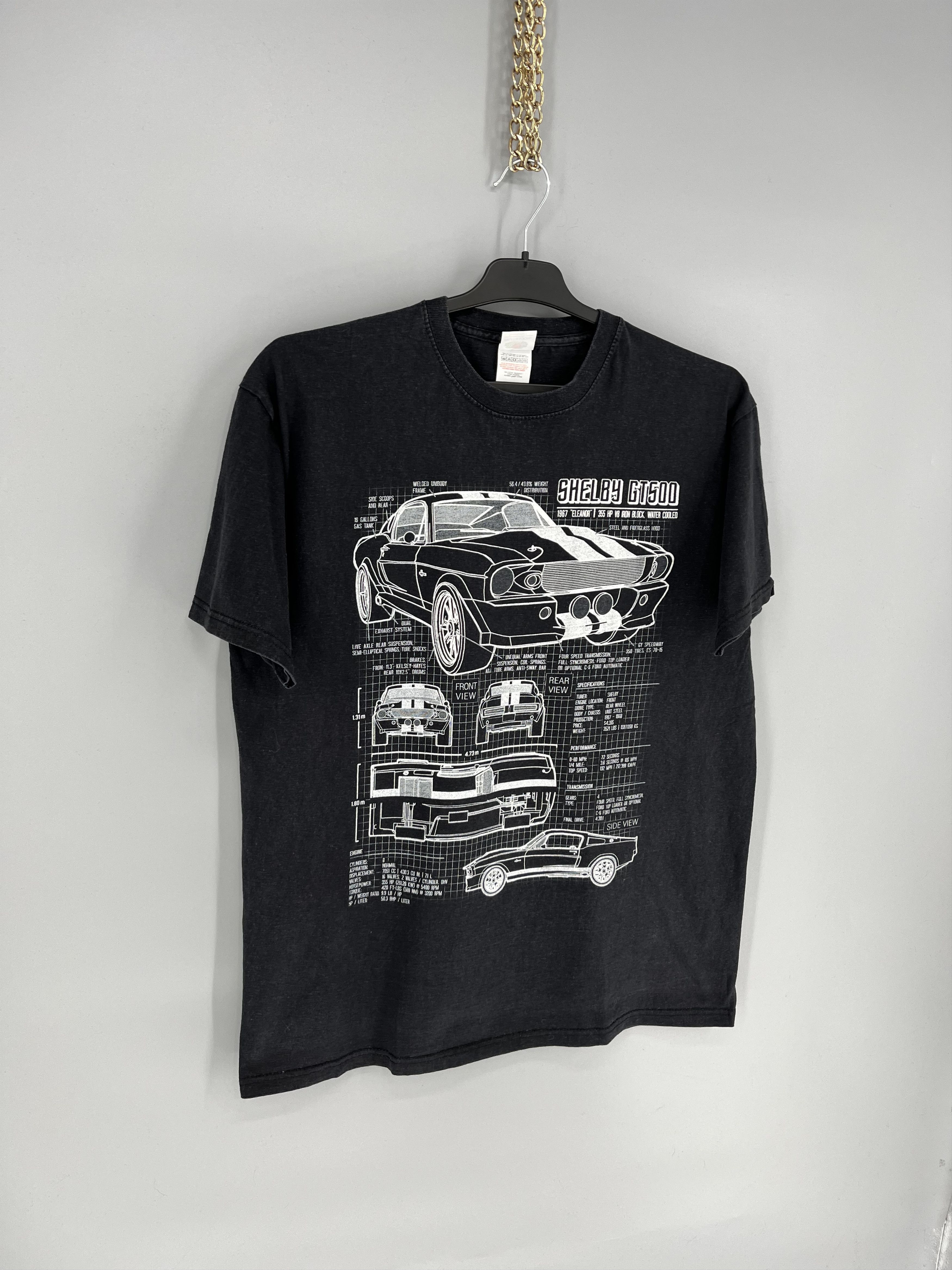 Vintage ➕ =Vintage Y2K Cool Fade Shelby GT500 Muscle Car T-Shirt USA Size US L / EU 52-54 / 3 - 2 Thumbnail