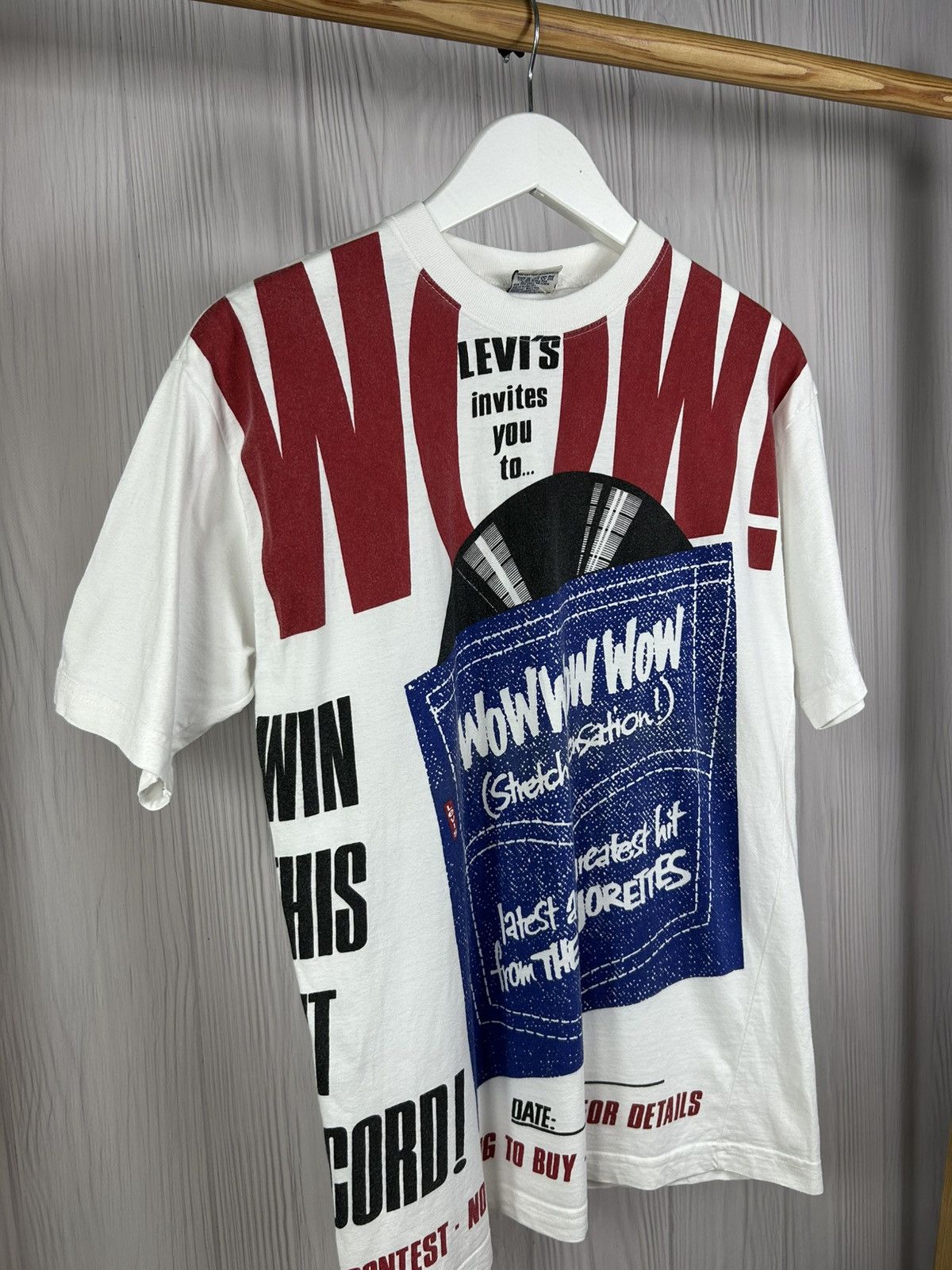 Levi's Vintage Clothing Rare Limited Vintage Levi’s WOW Big Print Size M Size US M / EU 48-50 / 2 - 2 Thumbnail