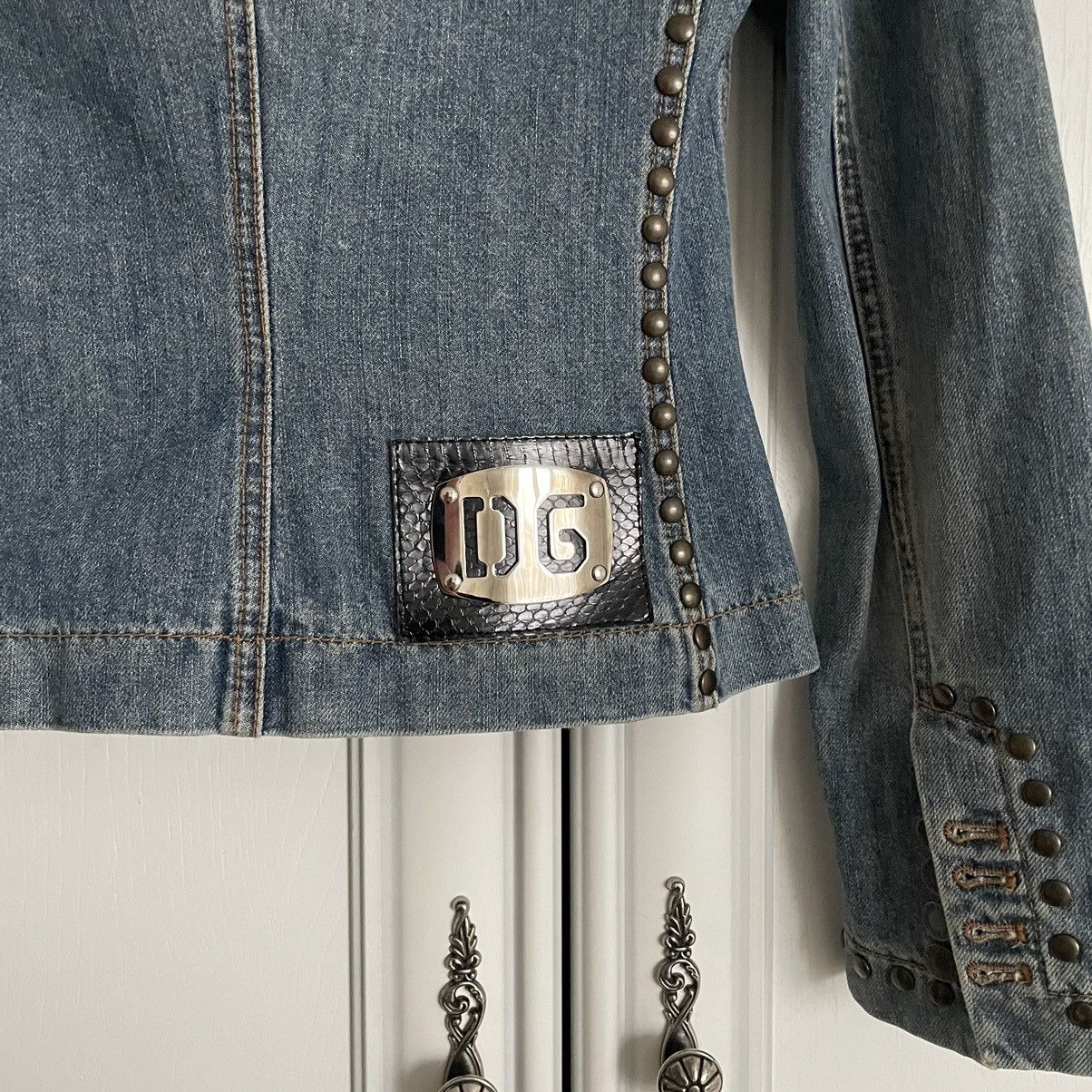 Dolce & Gabbana Vintage Avant-Garde Dolce & Gabbana Mainline Denim Jacket Size XS / US 0-2 / IT 36-38 - 8 Thumbnail