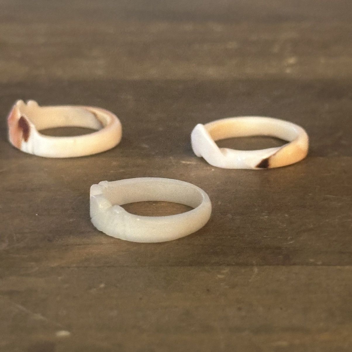 Vintage Vintage 80’s carved shell ring bundle Size ONE SIZE - 6 Thumbnail