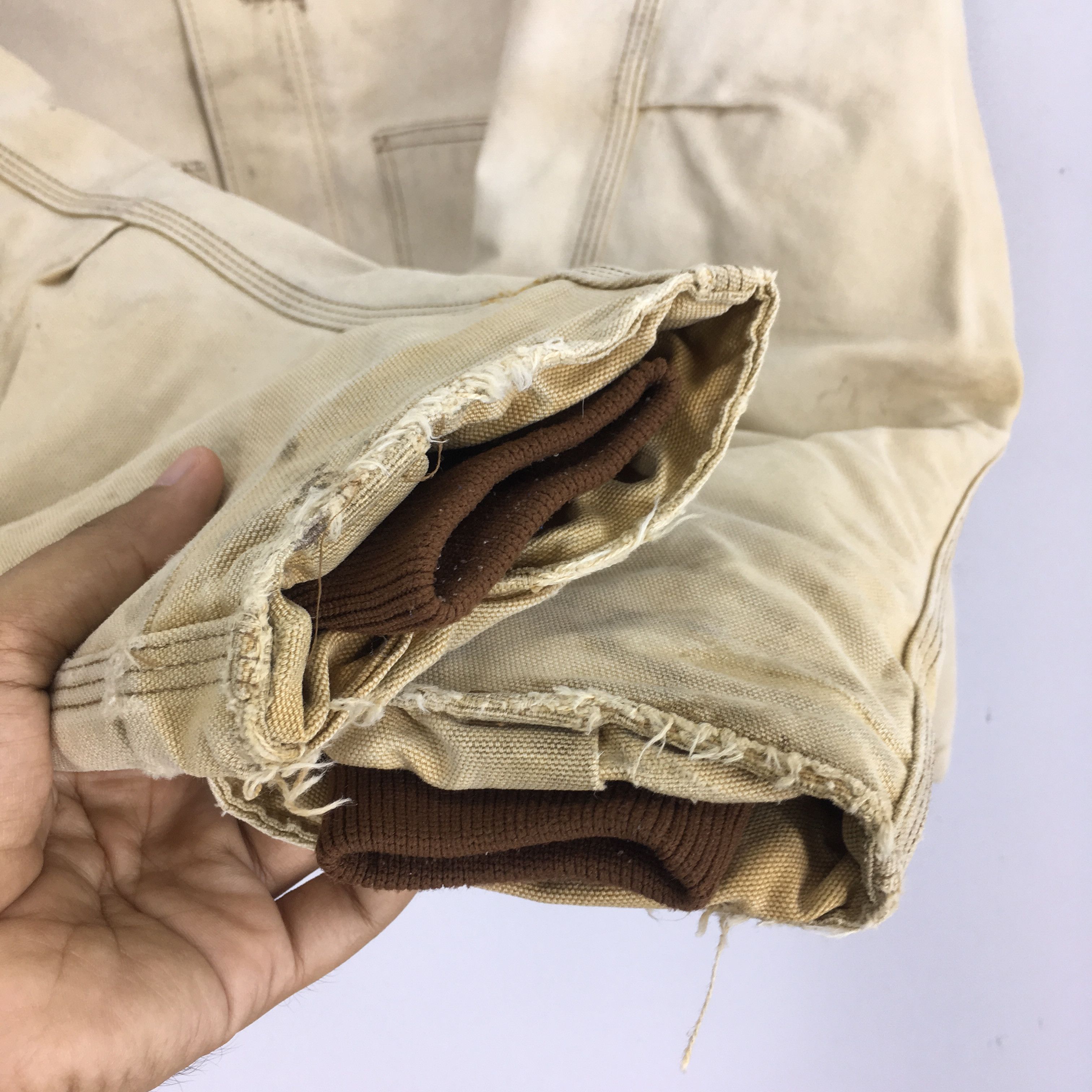 Carhartt Vintage 90's Distressed Carhartt Denim Brown - 1857 Size US L / EU 52-54 / 3 - 12 Thumbnail