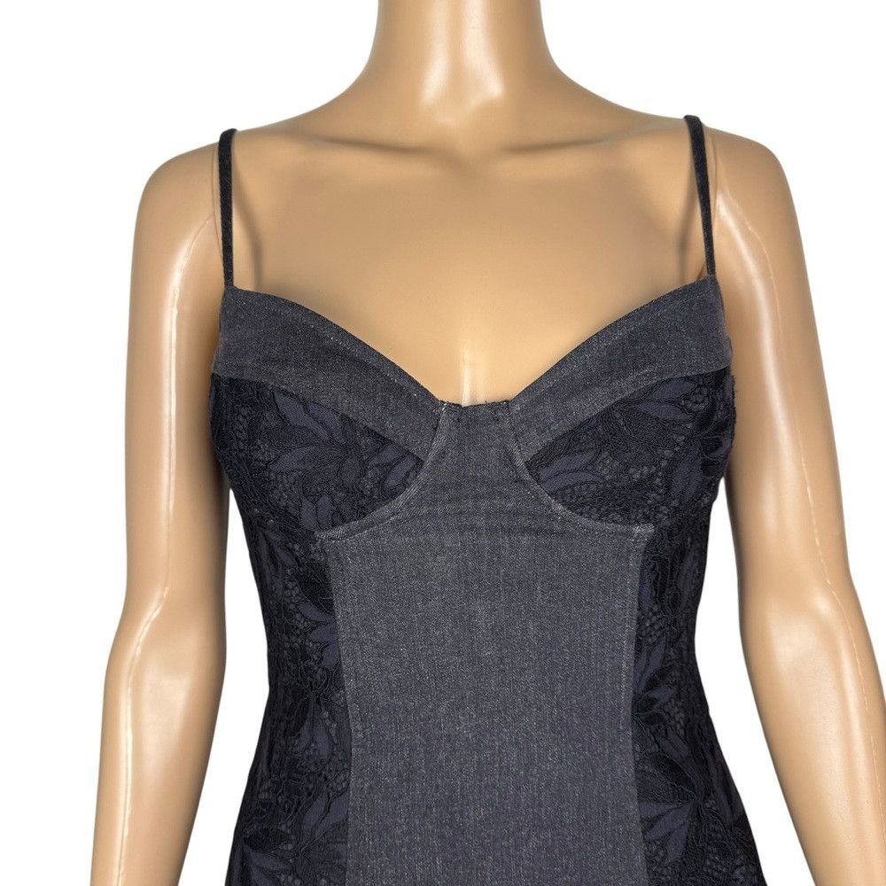 Guess NWT New $168 Guess Lelly Black Denim Mini Dress Size XS Size XS / US 0-2 / IT 36-38 - 9 Thumbnail