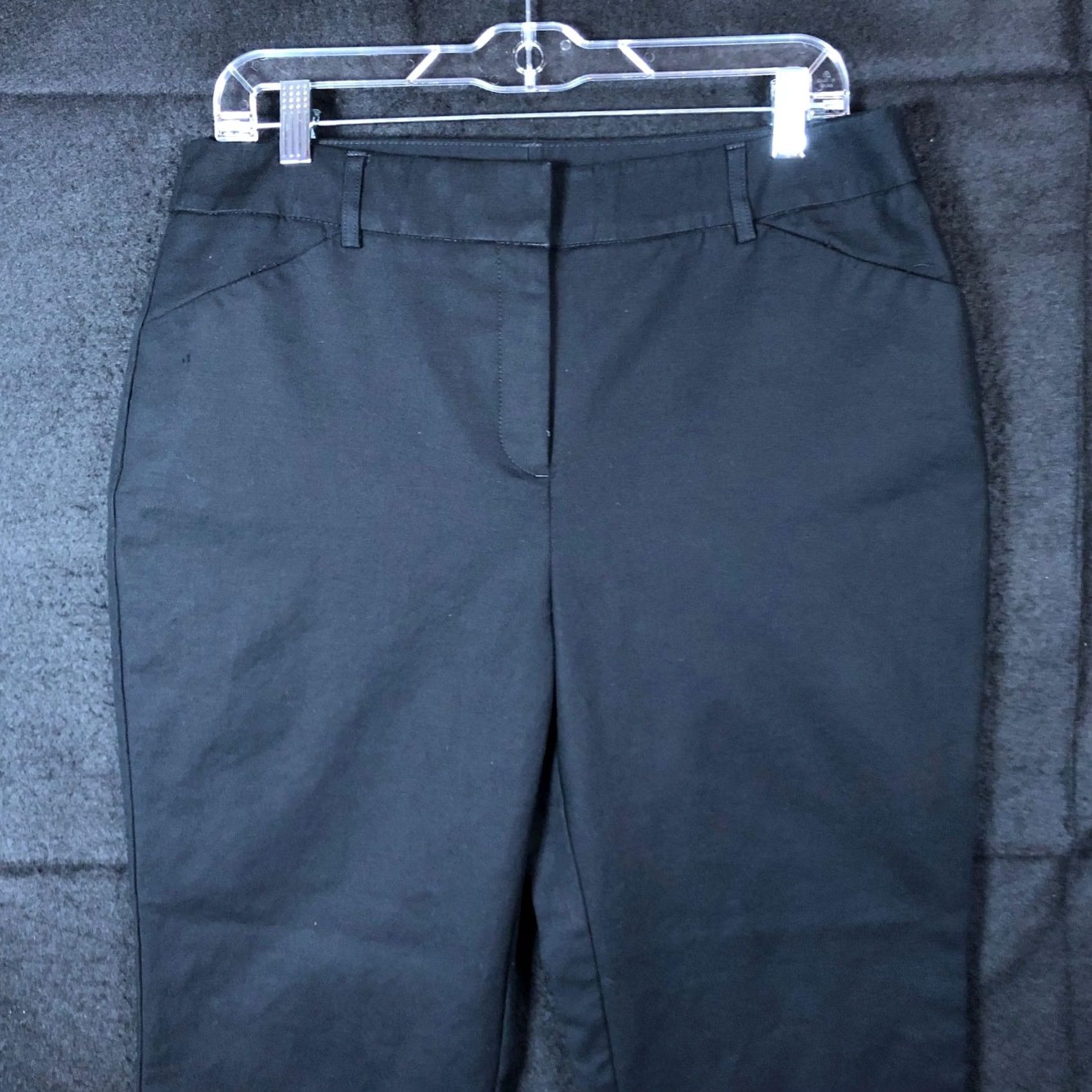 Vintage Chicos Womens Pants Black Mid Rise Crop Stretch 1 M Size 24" / US 00 / IT 34 - 2 Thumbnail