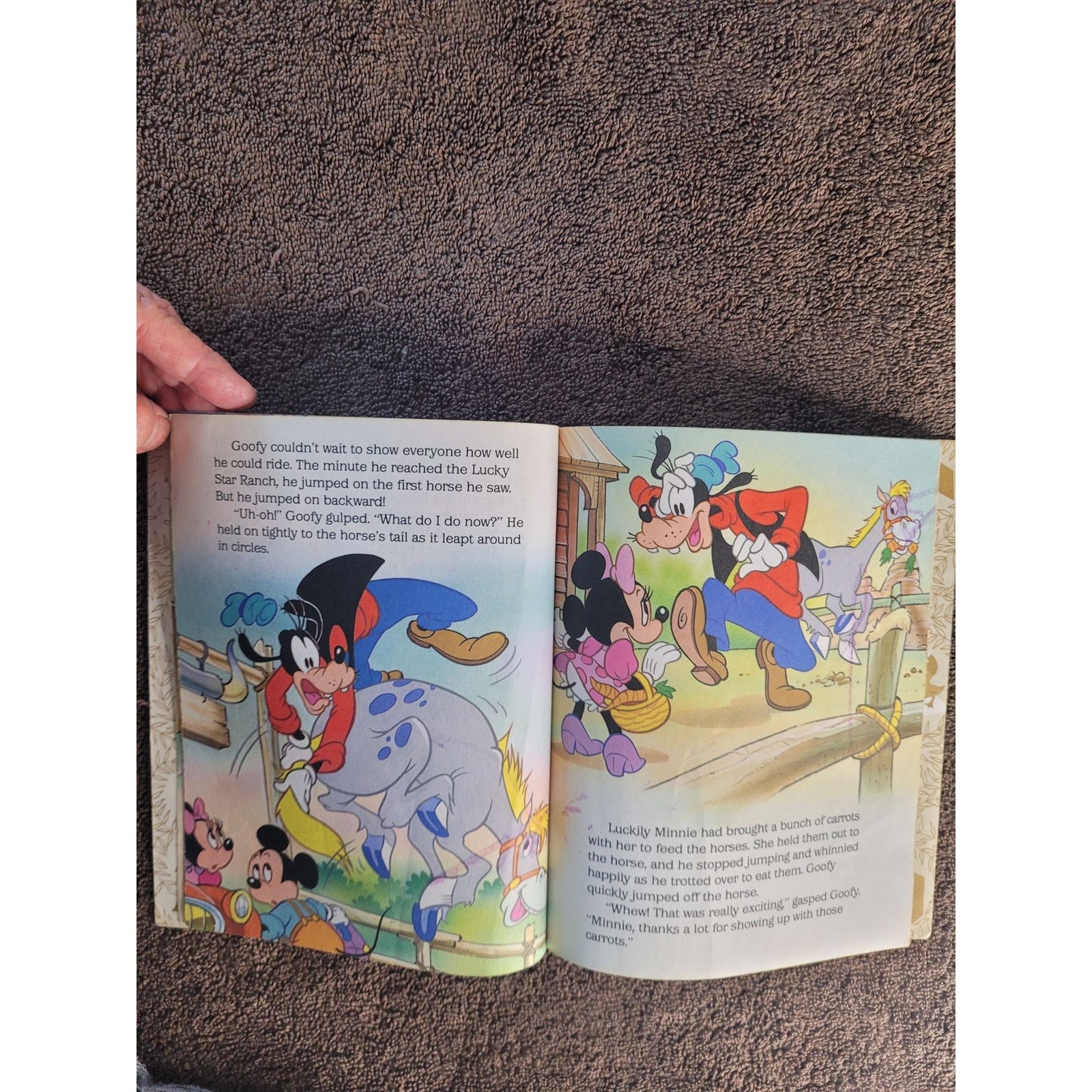 Disney Mickey Cowboy Children's Book Vintage 1990 Size ONE SIZE - 4 Thumbnail