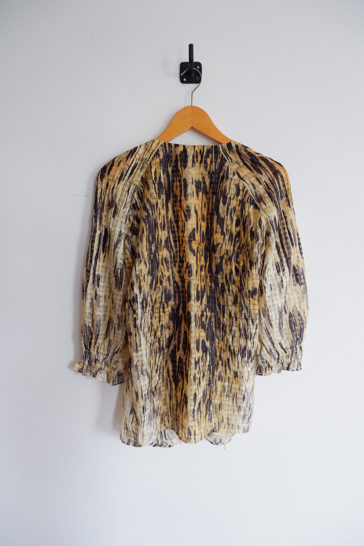 Roberto Cavalli Roberto Cavalli - 2000s Silk Printed Blouse Shirt Size M / US 6-8 / IT 42-44 - 4 Thumbnail