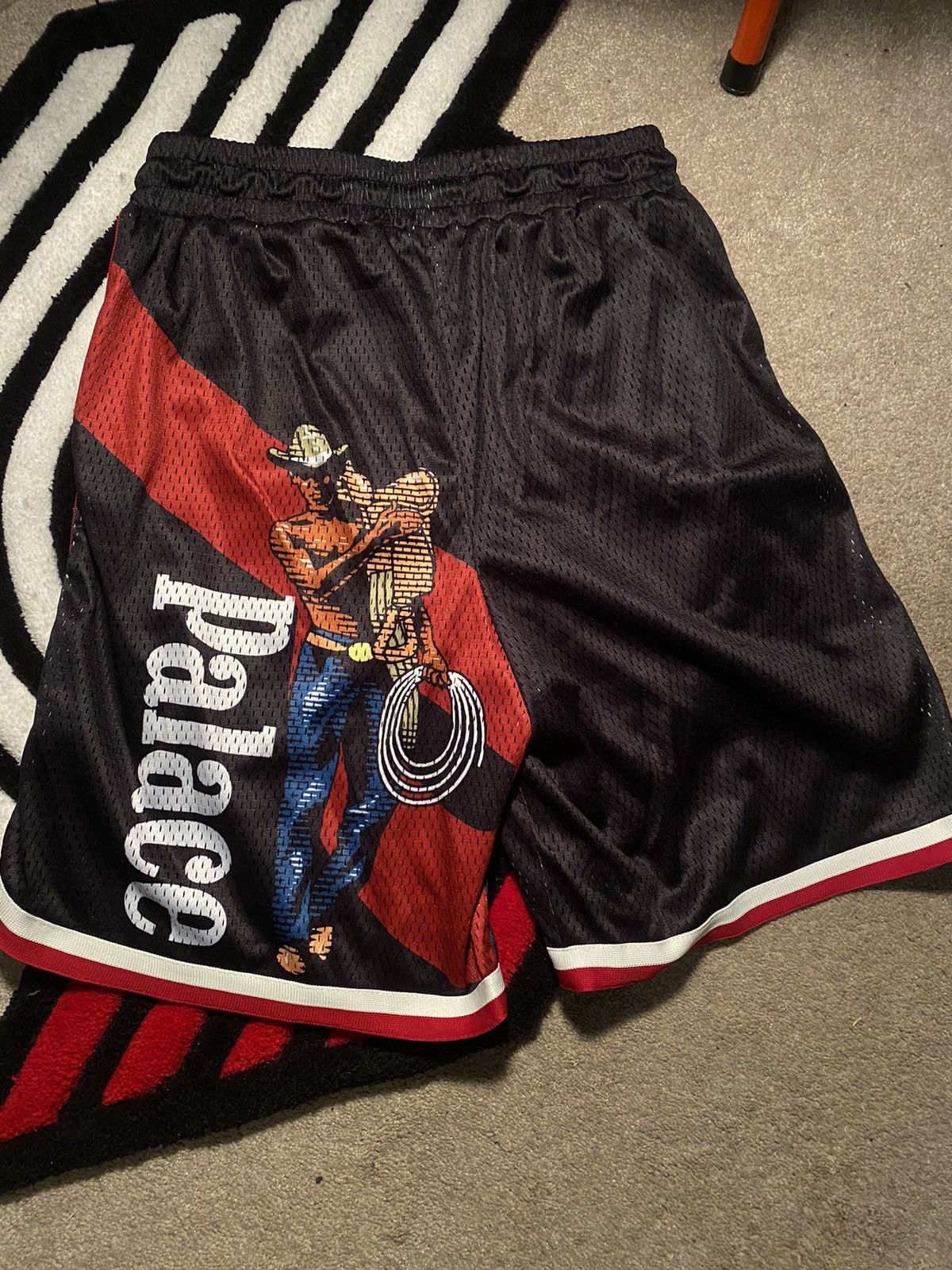 image of Palace Saves Shorts in Black, Men's (Size 30)