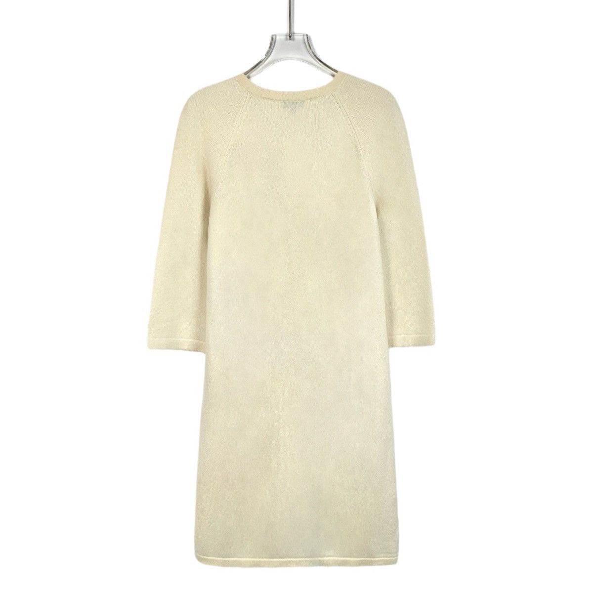 Chanel Chanel Beige Cashmere Short Sleeve Knit Dress K26WX Size S / US 4 / IT 40 - 2 Thumbnail