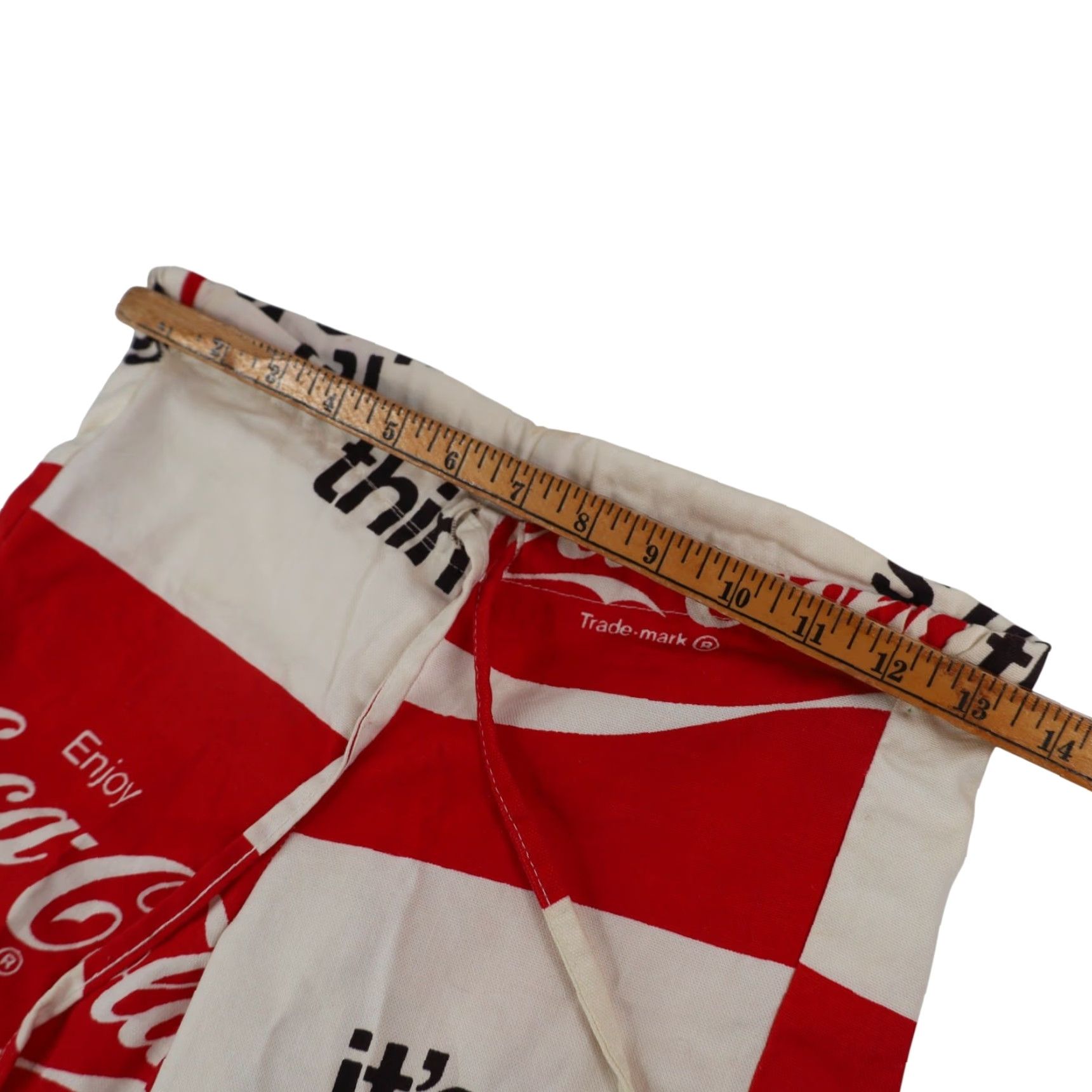 Vintage VINTAGE True Coca-Cola Womens Bell Bottoms 27 All Over Print White 27x24 Mens? Size 27" / US 4 / IT 40 - 5 Thumbnail