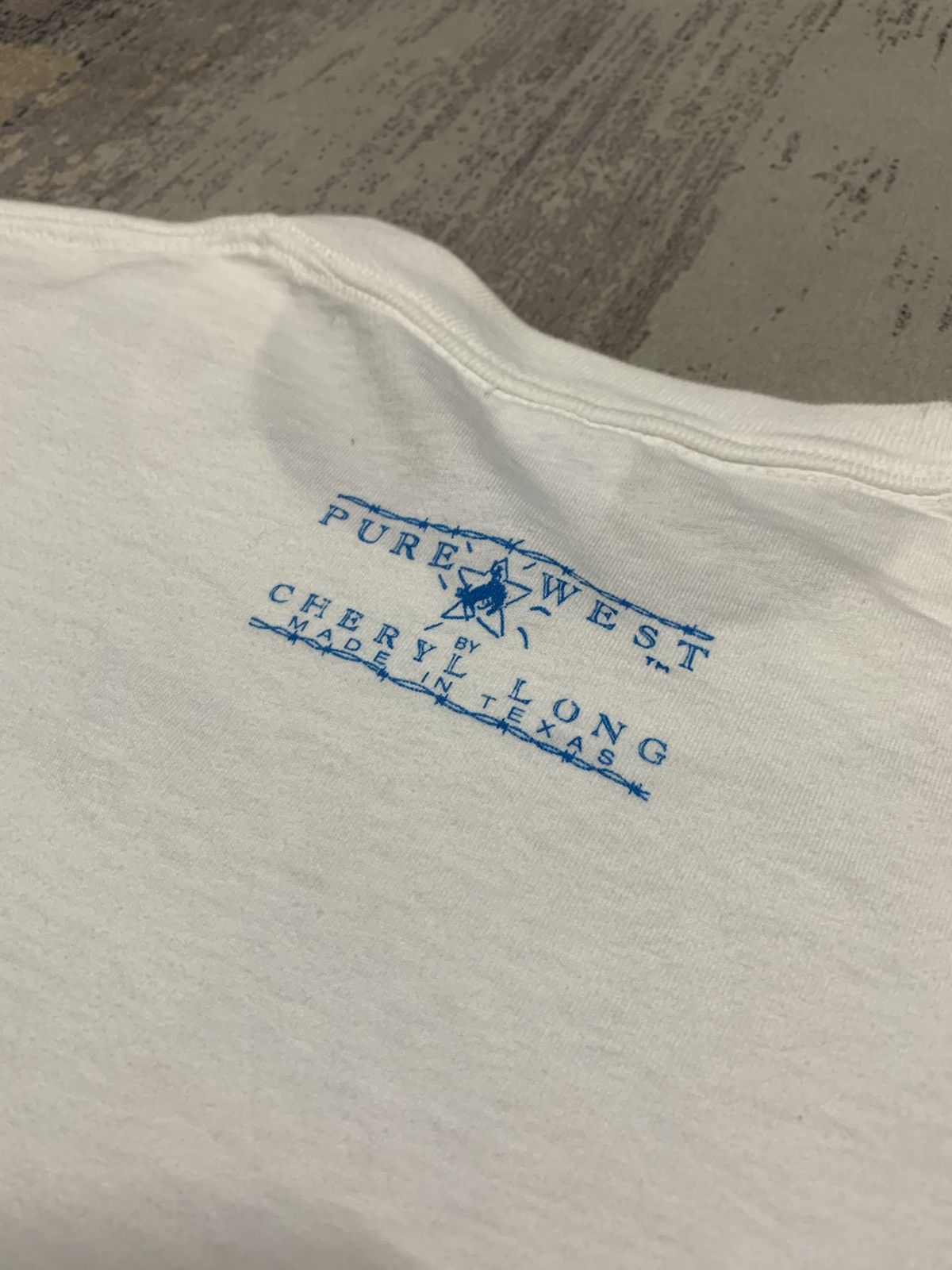 Vintage Vtg Cowgirl Western Graphic Tee Americana Rodeo Cheryl Long Size US L / EU 52-54 / 3 - 6 Thumbnail