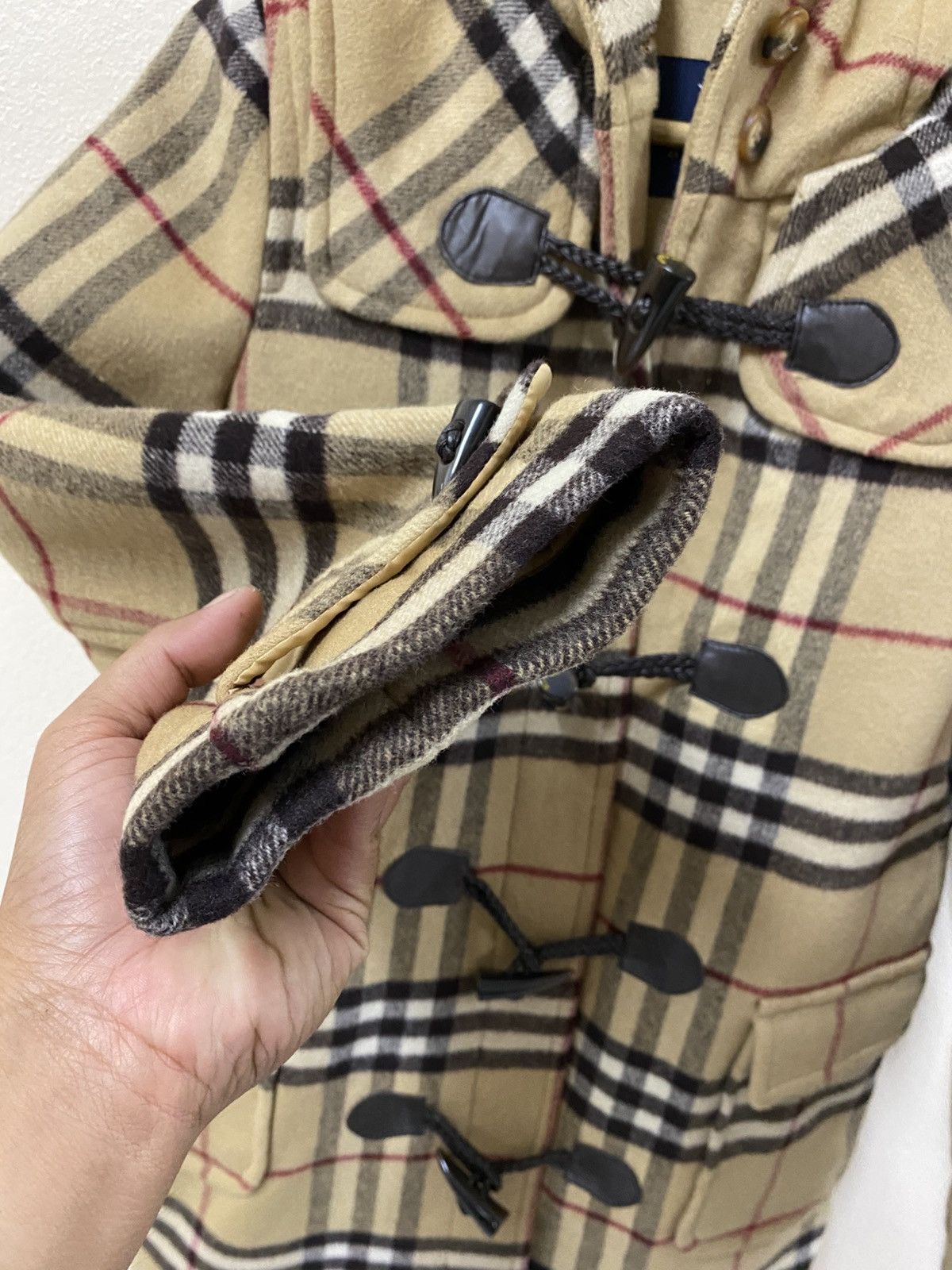 Burberry BURBERRY Archive Nova Check Duffle Coat 🔥 Size XS / US 0-2 / IT 36-38 - 13 Thumbnail
