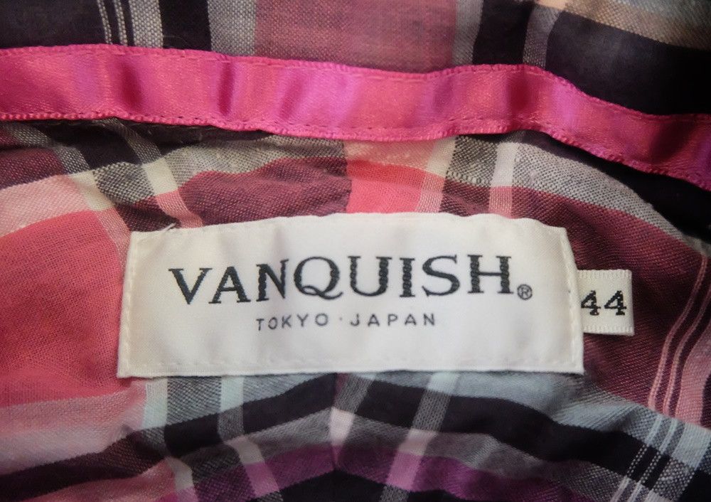 Vanquish Vanquish Plaid Shirt Size M / US 6-8 / IT 42-44 - 3 Thumbnail