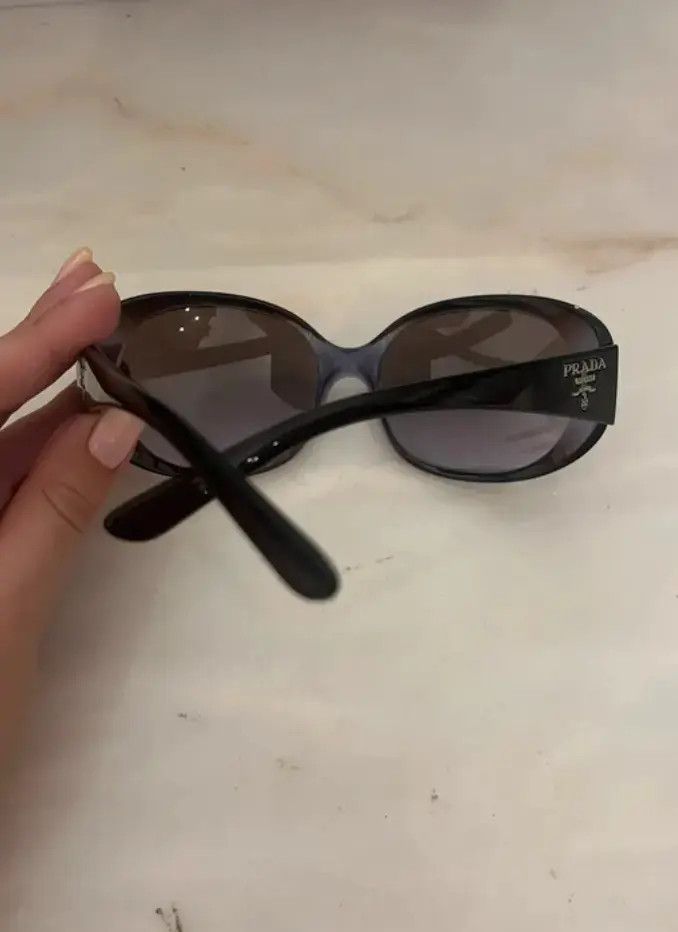 Prada PRADA Sunglasses Rectangle Wrap Shield Metal Symbole RI915 Size ONE SIZE - 3 Thumbnail