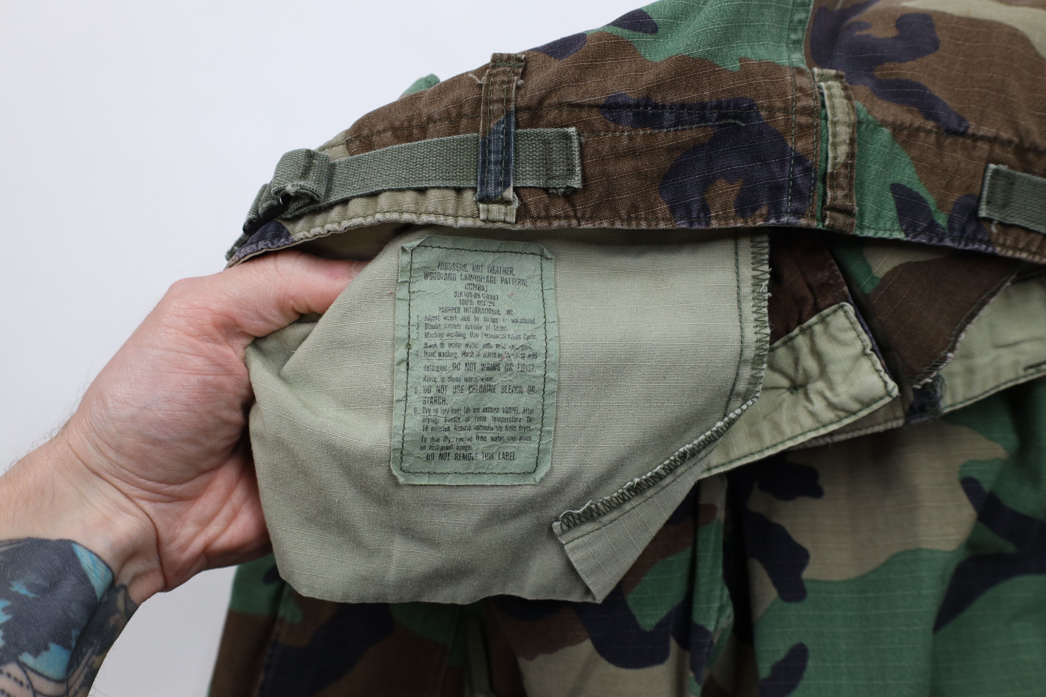 Vintage Vintage 80s Military Camouflage Combat Cargo Trousers Pants Size US 32 / EU 48 - 10 Thumbnail