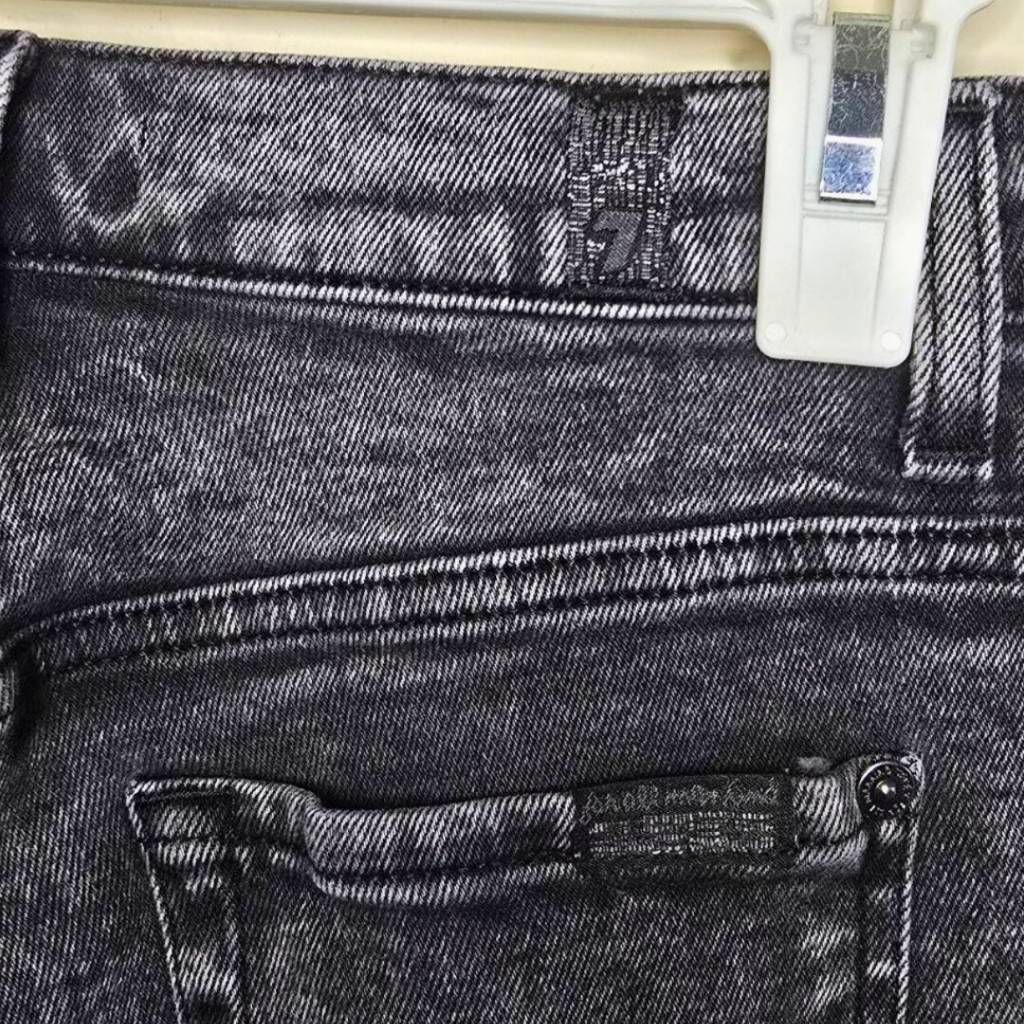 7 For All Mankind 7 For All Mankind Women's 26 Jeans Black High Rise Skinny An Size 26" / US 2 / IT 38 - 8 Thumbnail