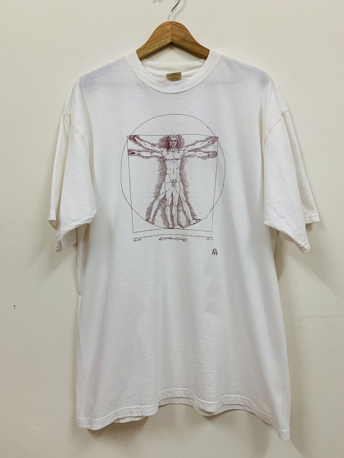 Jerzees × Other × Vintage Vintage Vitruvian Man Tshirt Size US L / EU 52-54 / 3 - 1 Thumbnail