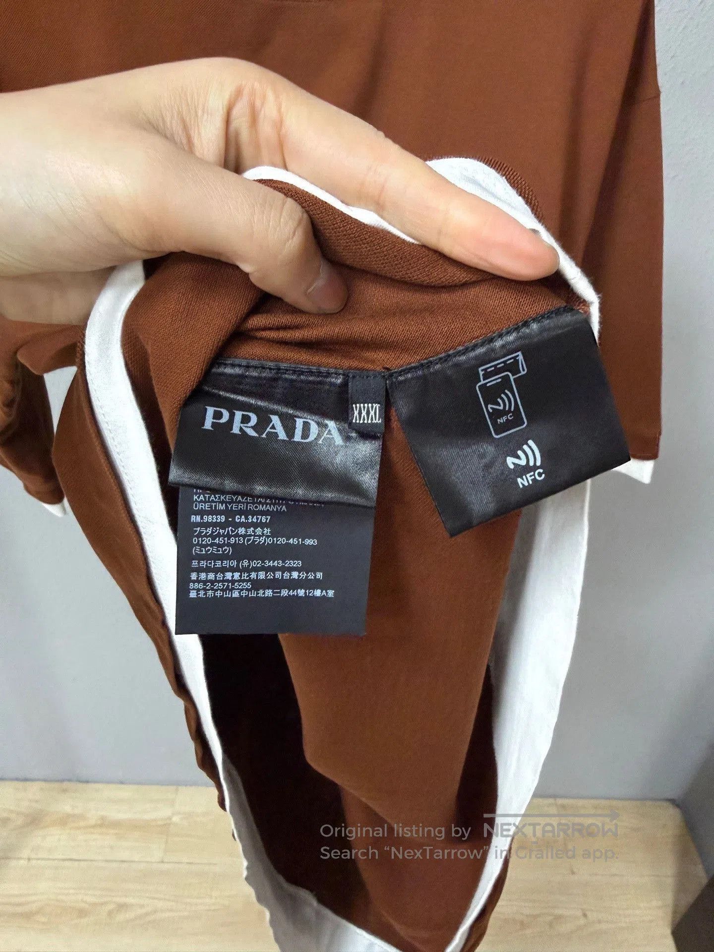 Prada Prada Brown Short Sleeve Layered Top. Size US XXL / EU 58 / 5 - 3 Thumbnail
