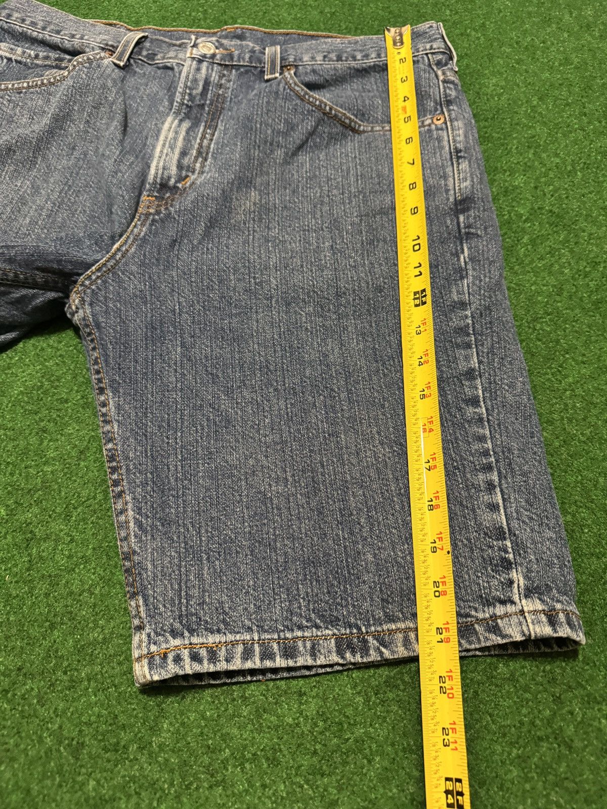 Levi's × Vintage Y2K Levi’s 505 Jorts 34 Skater Grunge Hip Hop Denim Shorts Size US 34 / EU 50 - 8 Thumbnail