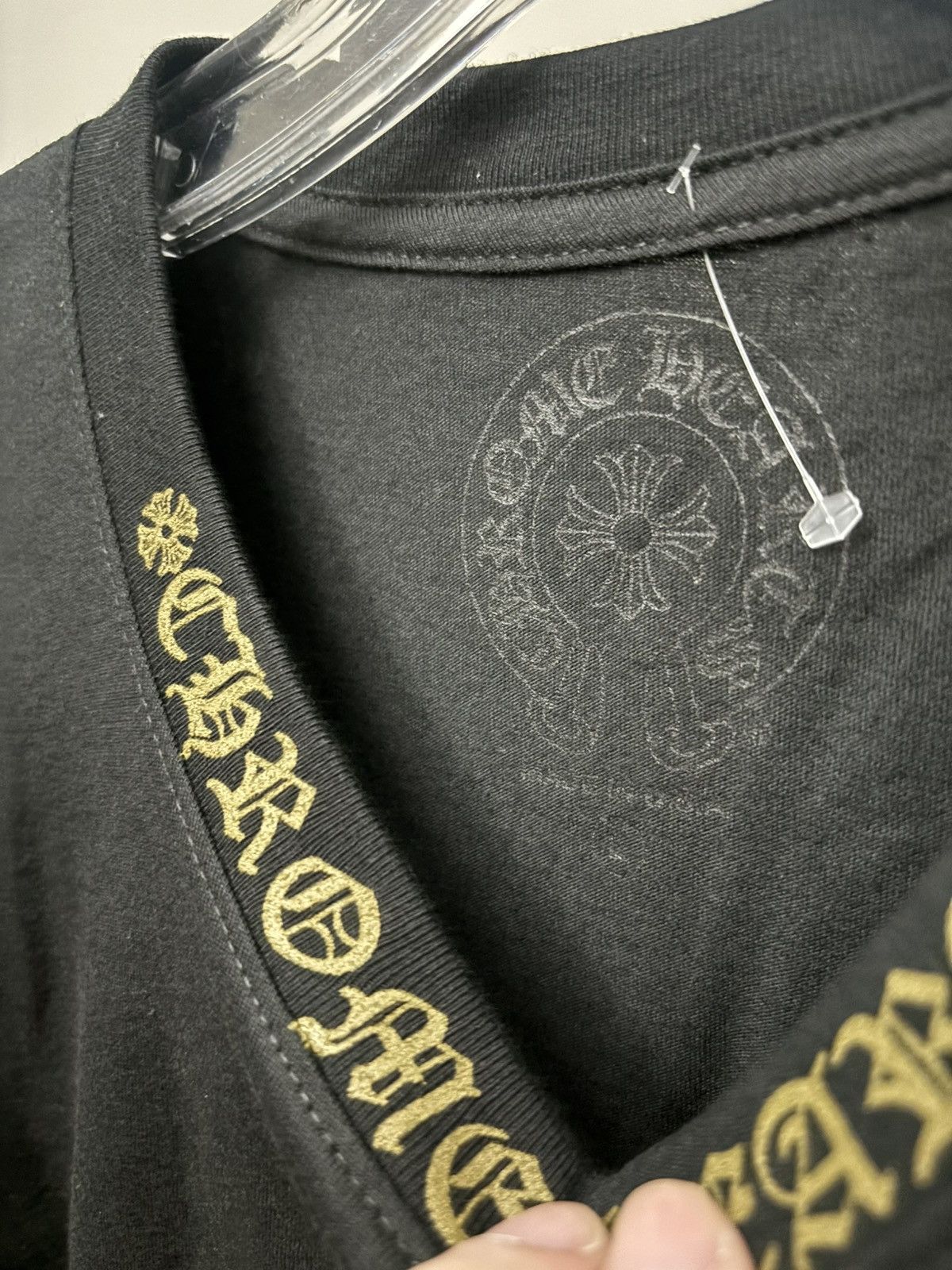 Chrome Hearts Black olive/army green neck logo long sleeve Size US L / EU 52-54 / 3 - 2 Thumbnail