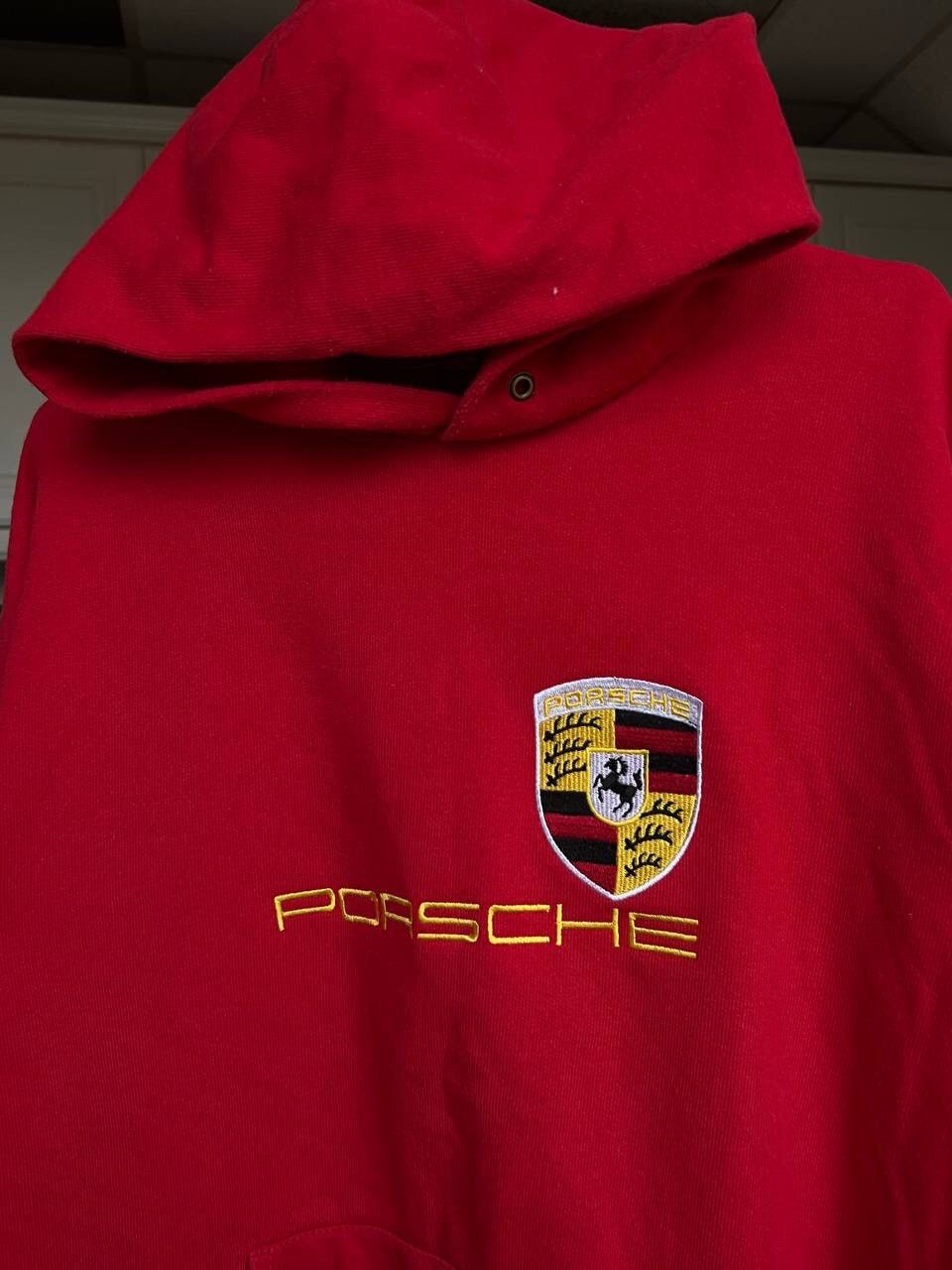 Other Porsche Vintage Big Logo Hoodie Sweatshirt Racing 2000s AUTO Size US L / EU 52-54 / 3 - 2 Thumbnail