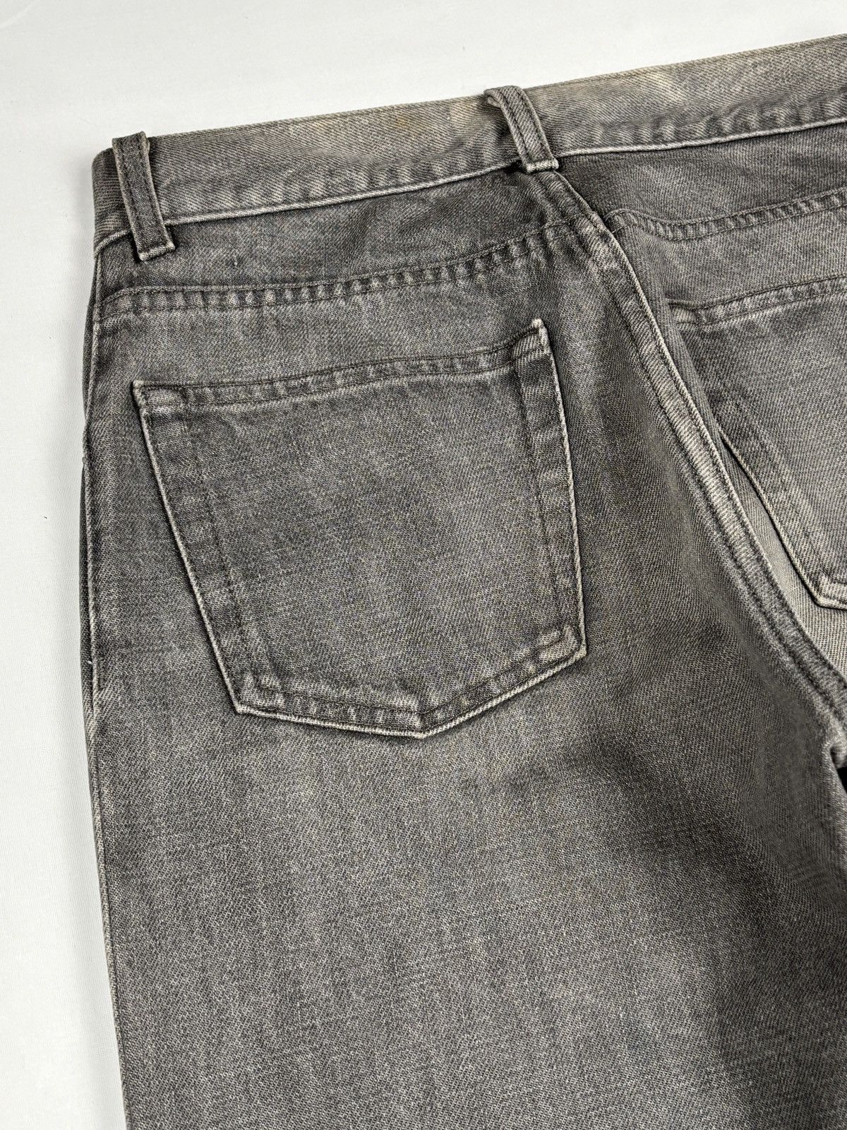 Helmut Lang 1999 Grey Sanded Denim Jeans Size US 28 / EU 44 - 7 Thumbnail