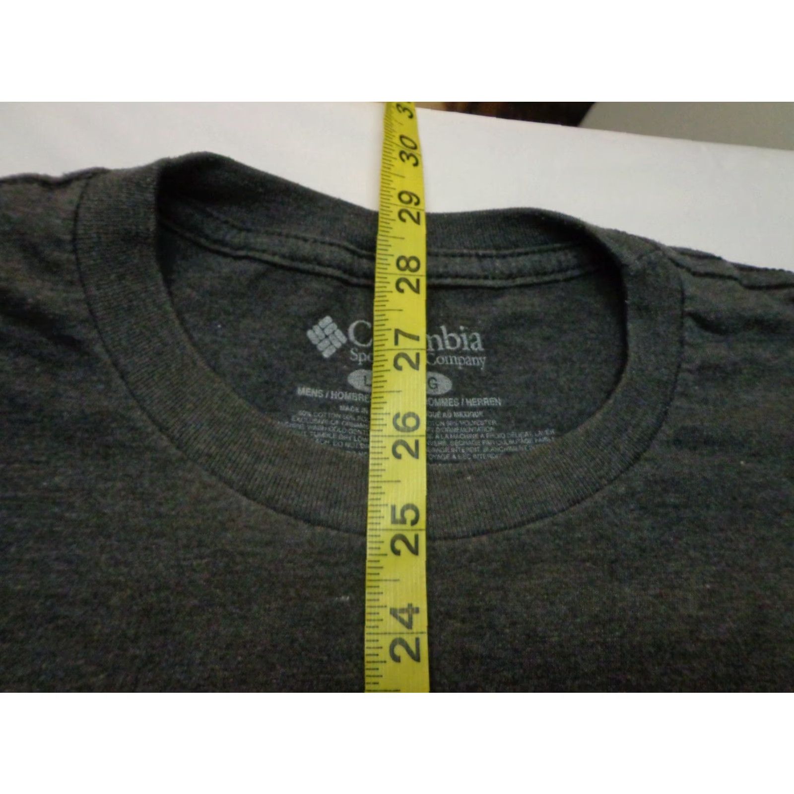 Vintage Columbia Sportswear Company American Flag Heather Gray T-Shirt Size Large Size US L / EU 52-54 / 3 - 7 Thumbnail