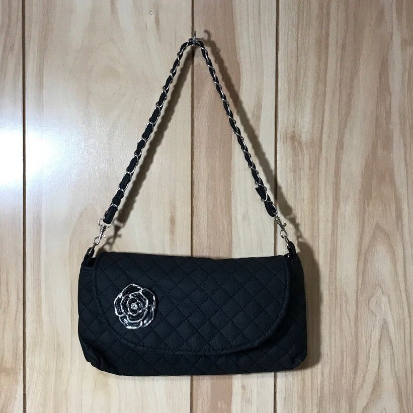 Other Vintage Quilted Floral Accent Shoulder Bag Clutch Size ONE SIZE - 1 Thumbnail