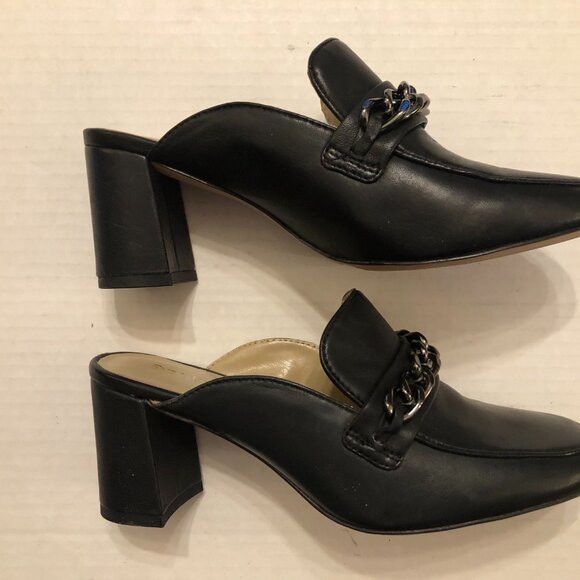 Other ENZO ANGIOLINI WOMEN'S NEW BLACK LEATHER MULES SIZE: 6M Size US 6 / IT 36 - 4 Thumbnail