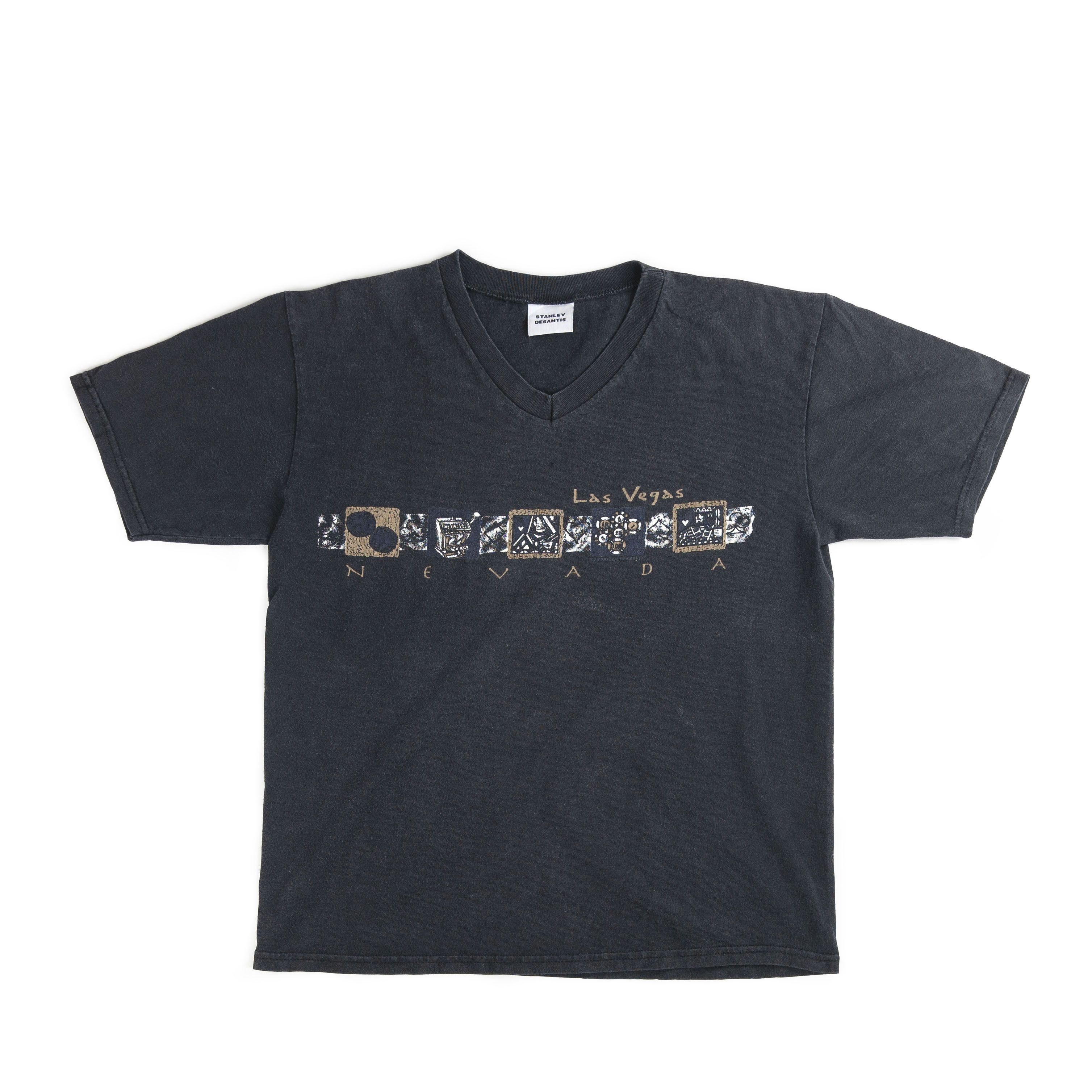 Vintage Vintage 1990's Stanley DeSantis Las Vegas V Neck Tee Shirt Size L / US 10 / IT 46 - 1 Thumbnail