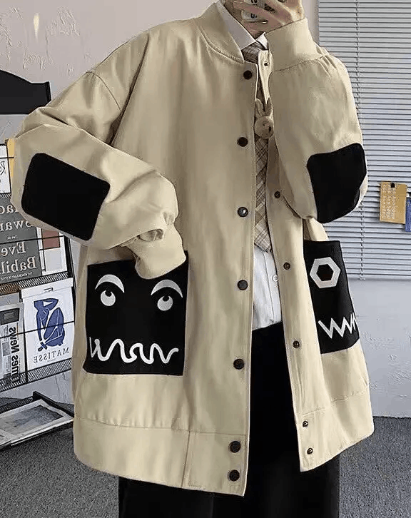 Japanese Brand × Vintage Rare cartoon pocket jacket graphic aesthetic Size US XL / EU 56 / 4 - 1 Thumbnail