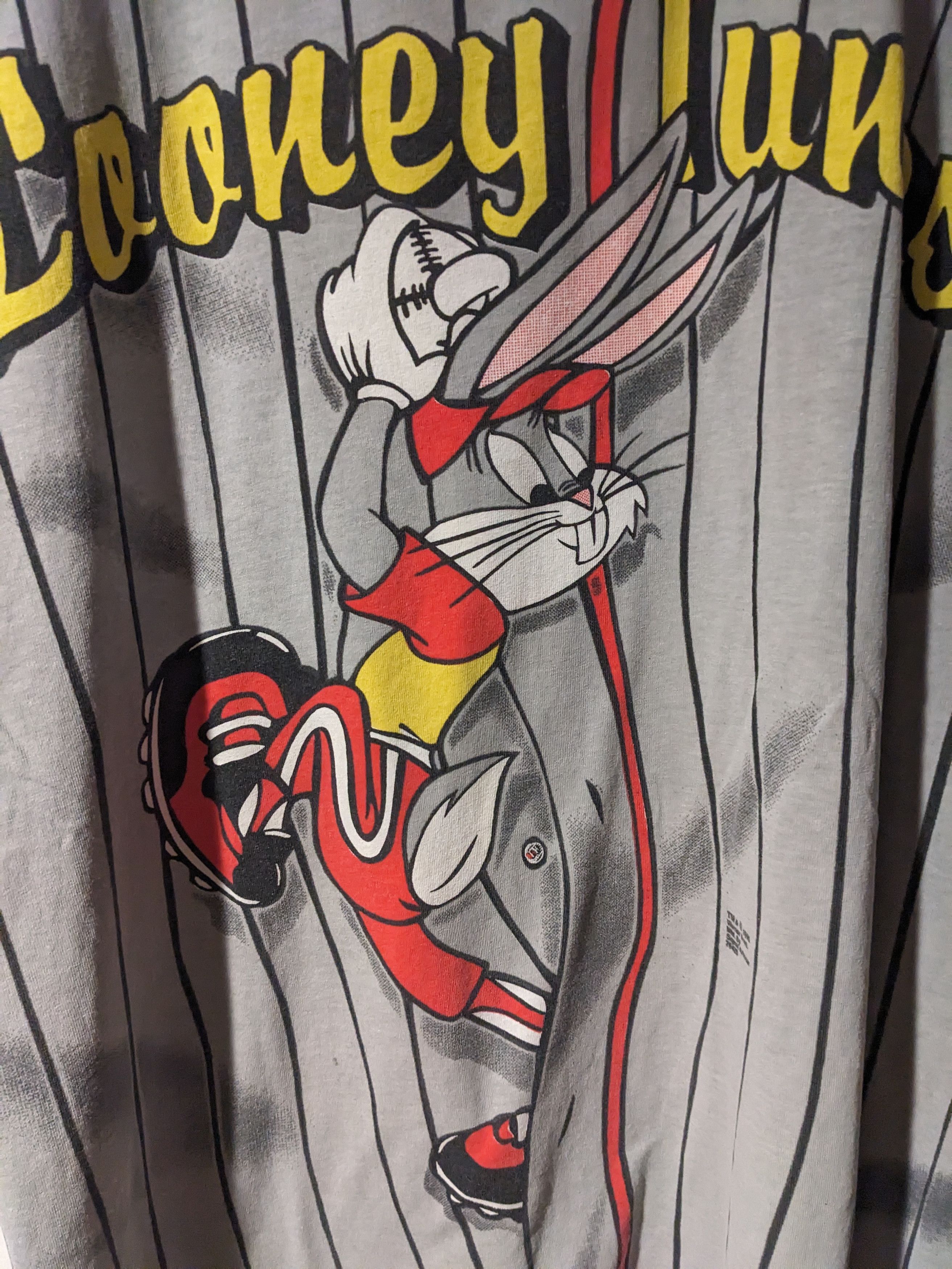 Cartoon Network × Vintage Vintage 1995 Looney Tunes Bugs Taz Baseball X-Large T-Shirt Size US XL / EU 56 / 4 - 2 Thumbnail