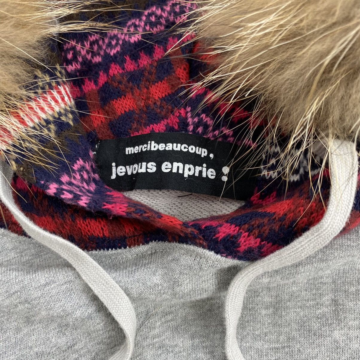 Issey Miyake 2000s Issey Miyake Mercibeaucoup Navajo Kmrii Lgb Fur Hoodie Size US L / EU 52-54 / 3 - 4 Thumbnail