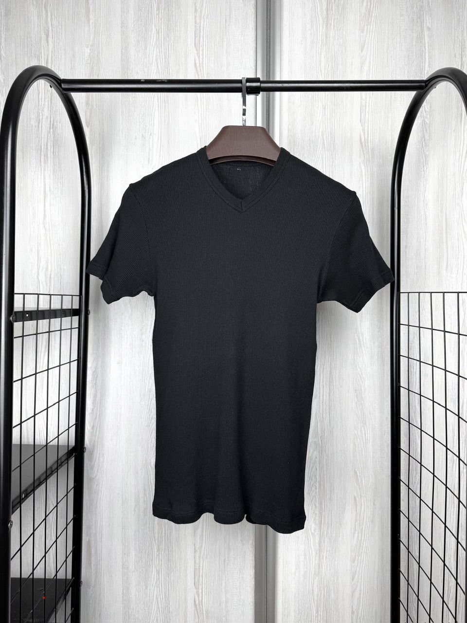 Dolce & Gabbana Dolce & Gabbana Intimo black ribbed stretched unisex t-shirt Size L / US 10 / IT 46 - 1 Thumbnail