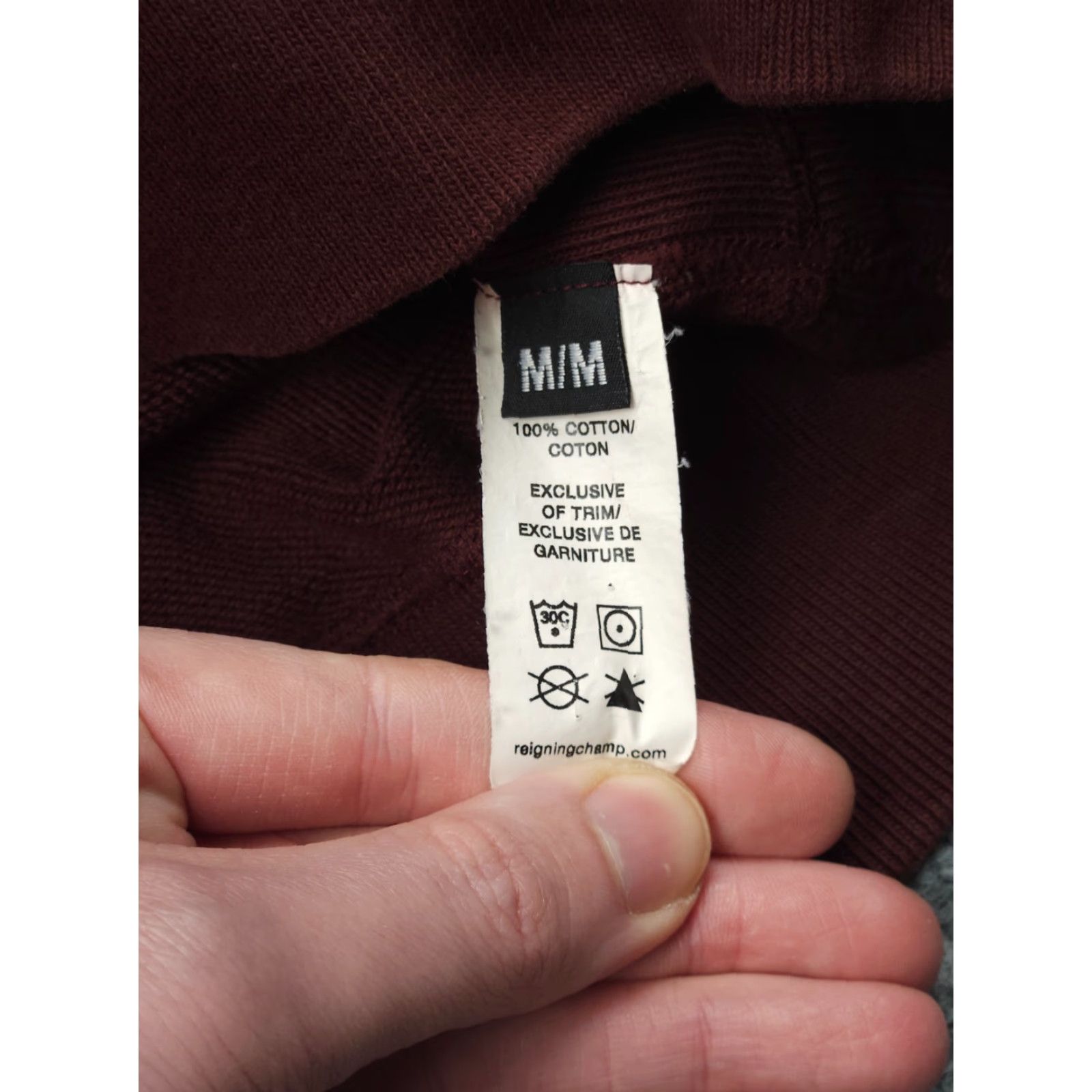 Reigning Champ Reigning Champ Hoodie Women Medium Red 100% Cotton Hooded Pullover Sweatshirt Size M / US 6-8 / IT 42-44 - 6 Thumbnail