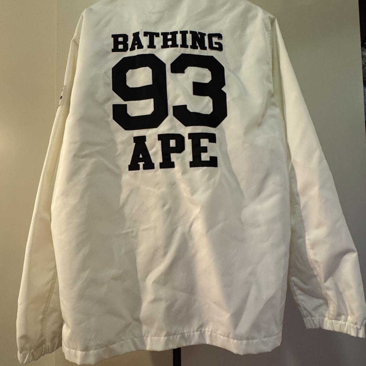 Bape Bape x Majestic White Coach Jacket Size US XL / EU 56 / 4 - 3 Thumbnail
