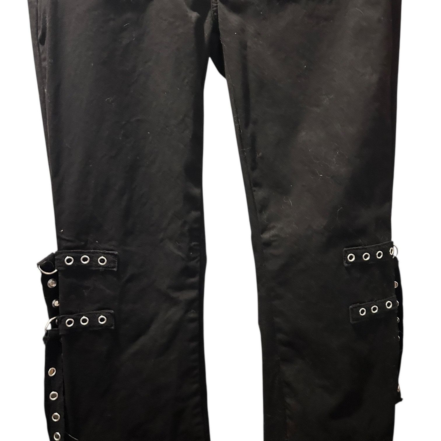 Hot Topic Hot Topic black zipper flare pants size 9 goth punk Size 30" / US 8 / IT 44 - 3 Thumbnail