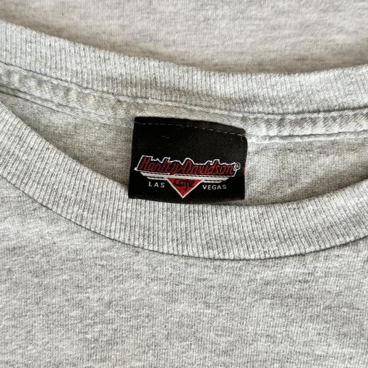 Harley Davidson × Vintage Vintage Harley Davidson Cafe 1997 Graphics Grey Tee Shirt Size US L / EU 52-54 / 3 - 5 Thumbnail