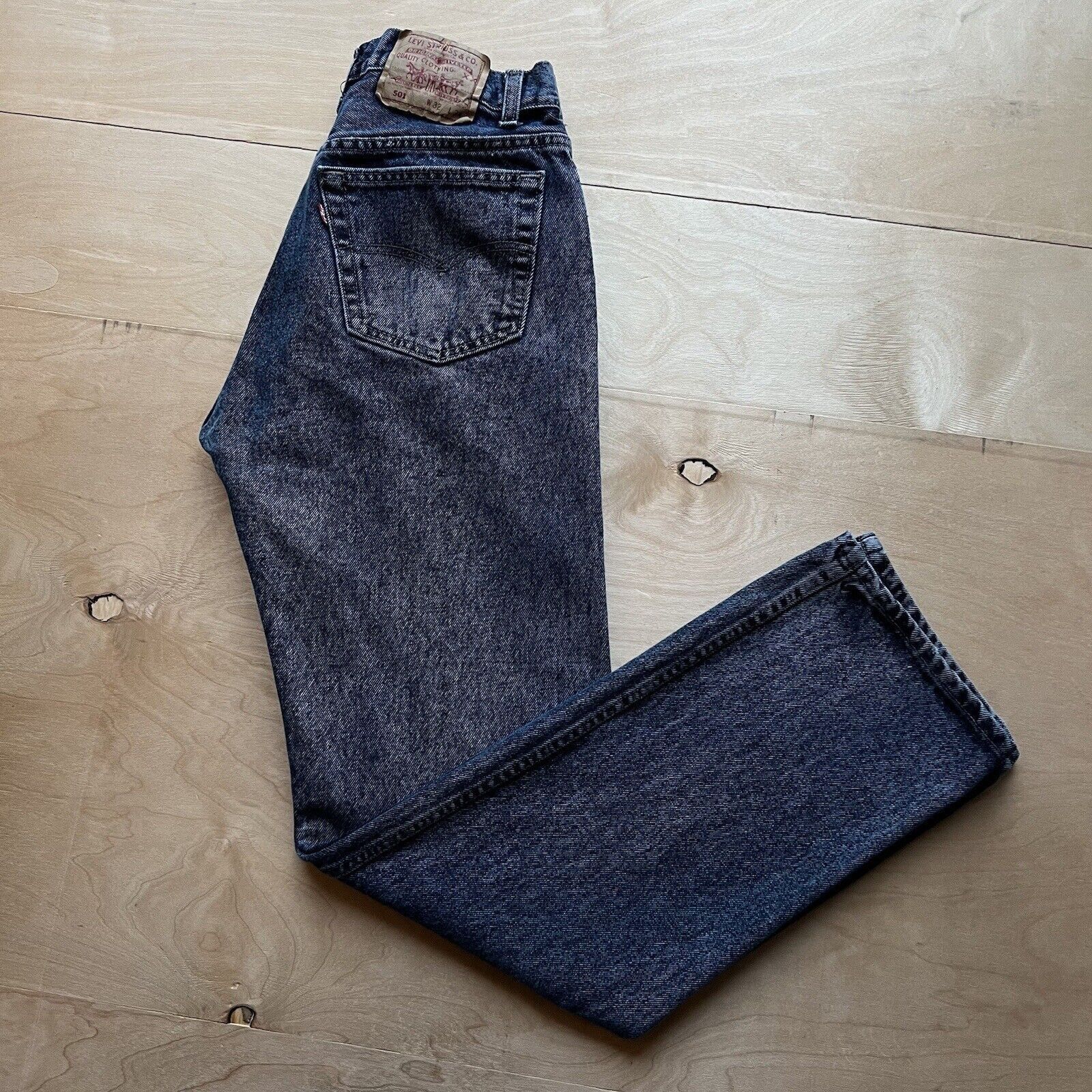 Levi's × Vintage Vintage Levis 501 Jeans 28x32 Blue 80s Dark Wash Denim Size US 28 / EU 44 - 10 Thumbnail
