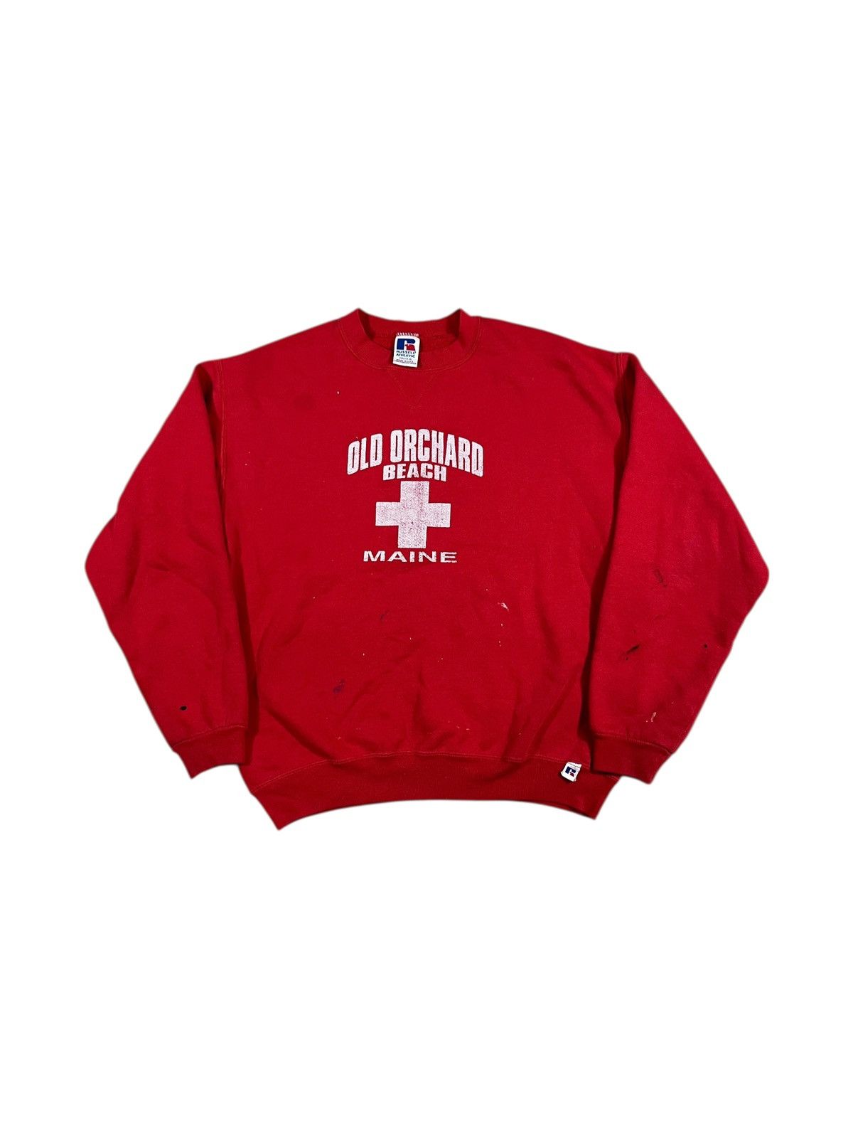 Russell Athletic Vintage 90s Russell Athletic Crewneck Faded Red Old Orchard Size M / US 6-8 / IT 42-44 - 1 Thumbnail