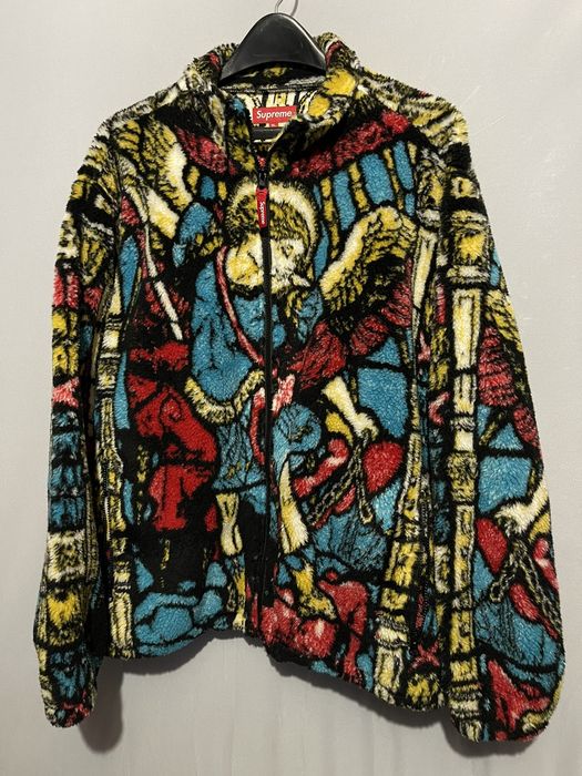 Supreme Supreme Saint Michael Fleece Jacket Size XL | Grailed