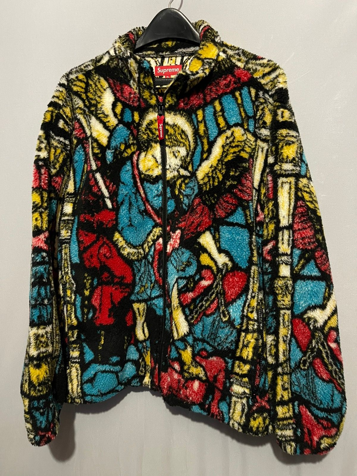 Pre-owned Supreme Saint Michael Fleece Jacket Size Xl In