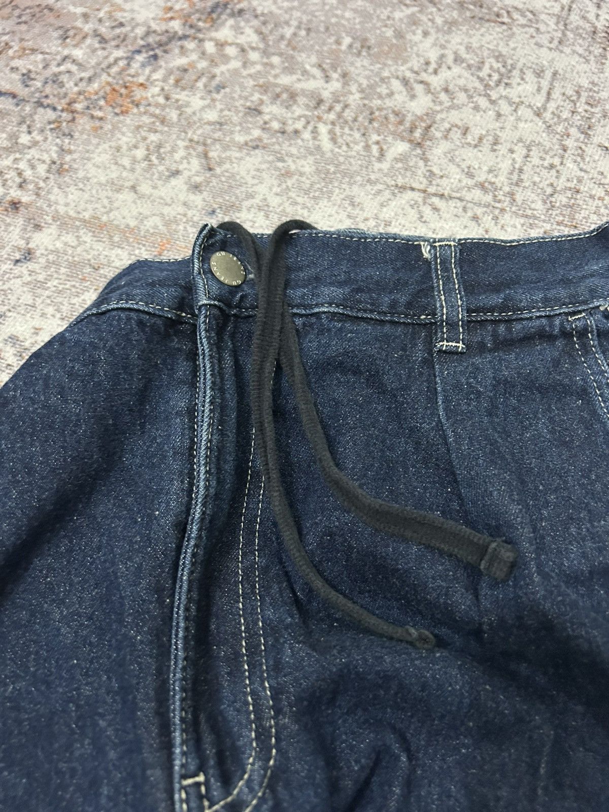 GU × Japanese Brand × Yohji Yamamoto Gu japan Wide Leg Baggy Jeans Yohji style Size US 30 / EU 46 - 12 Thumbnail