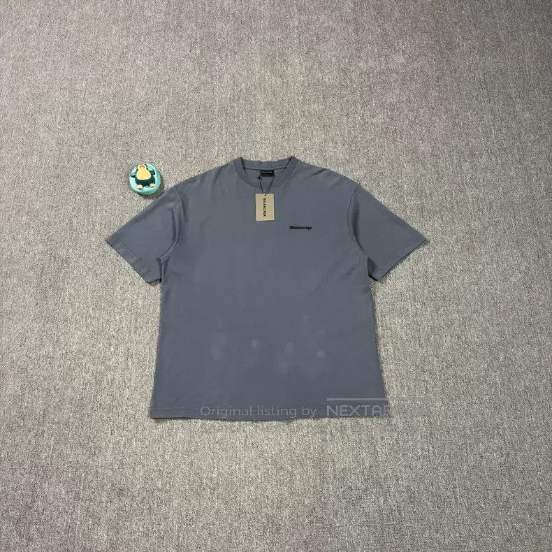 Balenciaga Balenciaga Double B embroidered logo blue short-sleeve Size US M / EU 48-50 / 2 - 1 Thumbnail