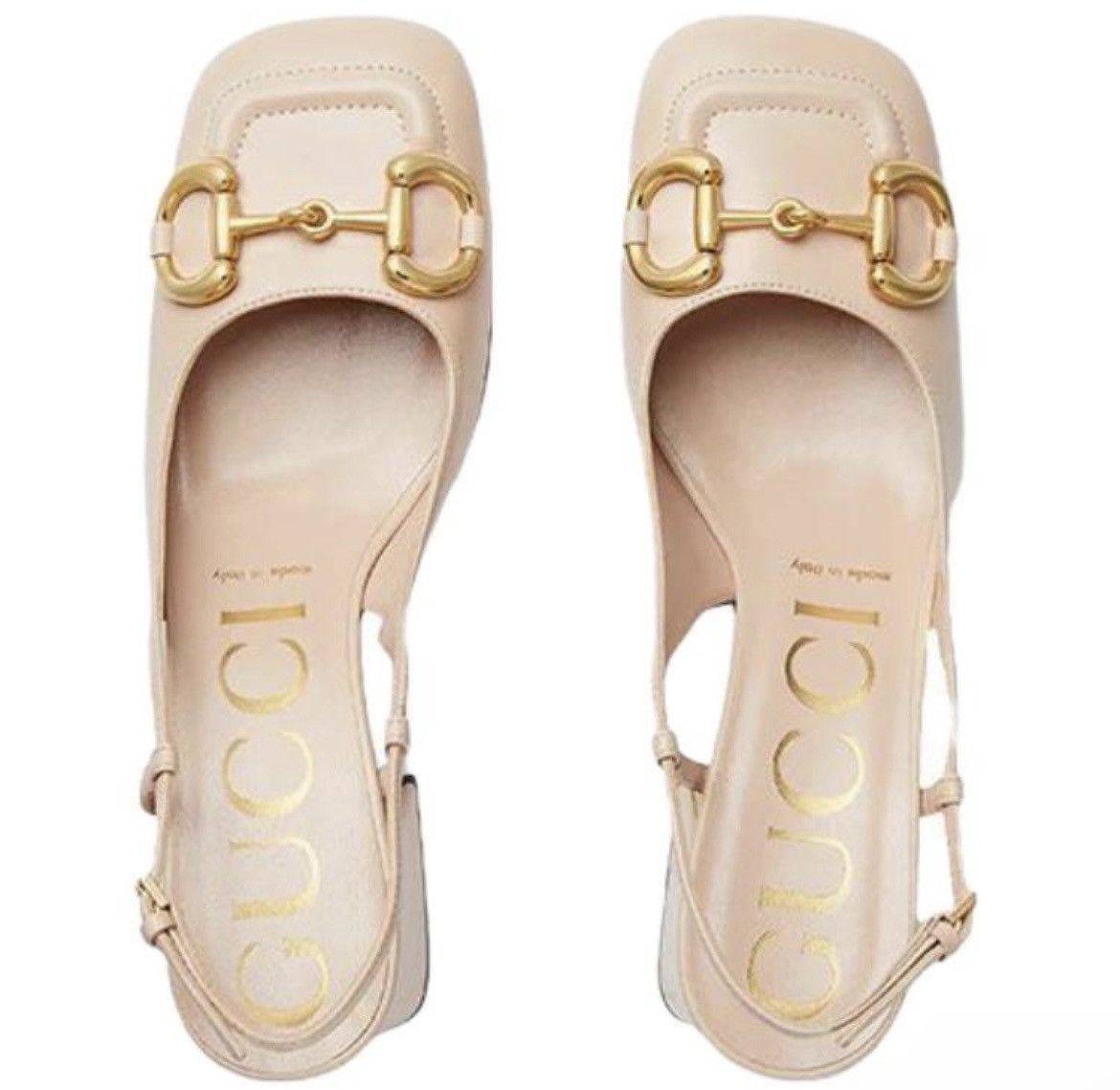 Gucci Gucci Horsebit Mid Heel Slingback Pump Size 35 Skin Rose Size US 5 / IT 35 - 3 Thumbnail