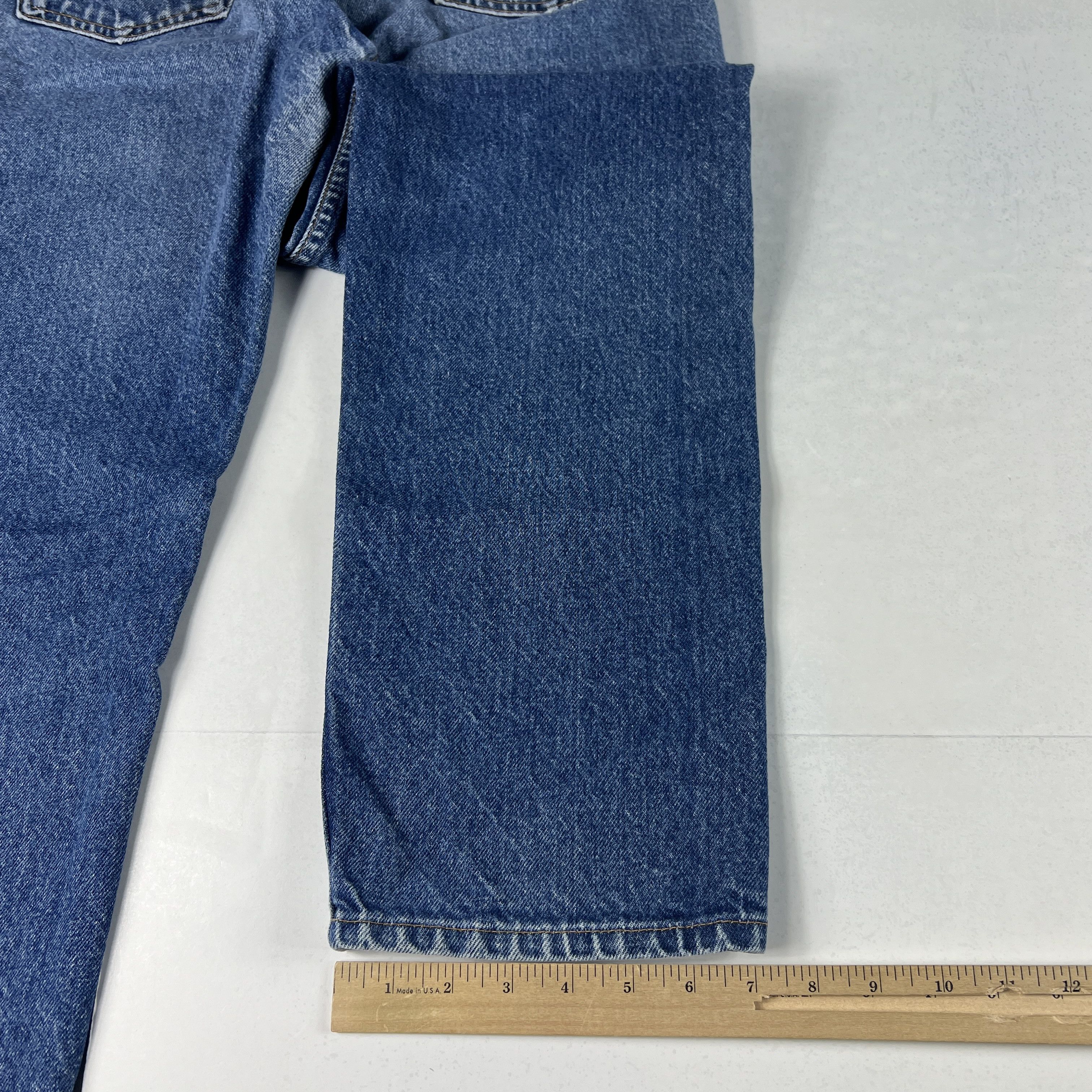 Levi's × Vintage VTG 90s Levi's Jeans 505 Straight Blue Faded Cotton Denim Size US 36 / EU 52 - 14 Thumbnail