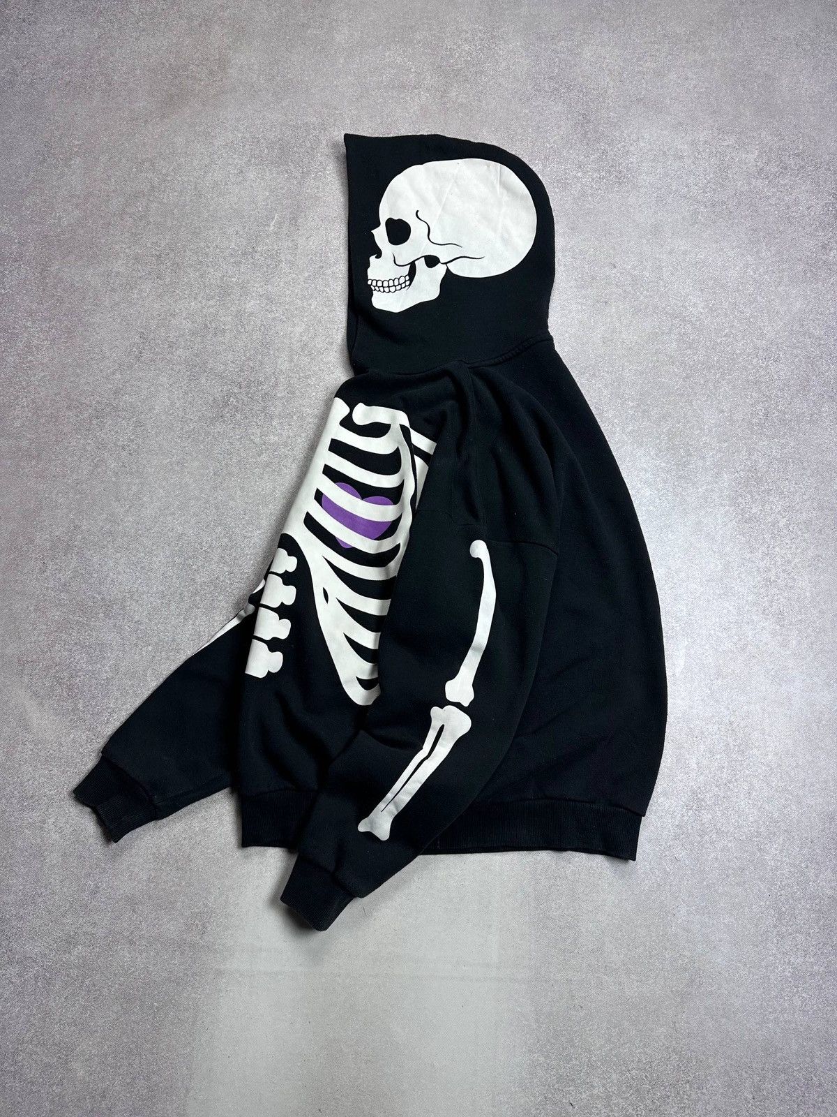 Affliction Vintage Skeleton All Over Print Boxy Hoodie M Size US M / EU 48-50 / 2 - 1 Thumbnail